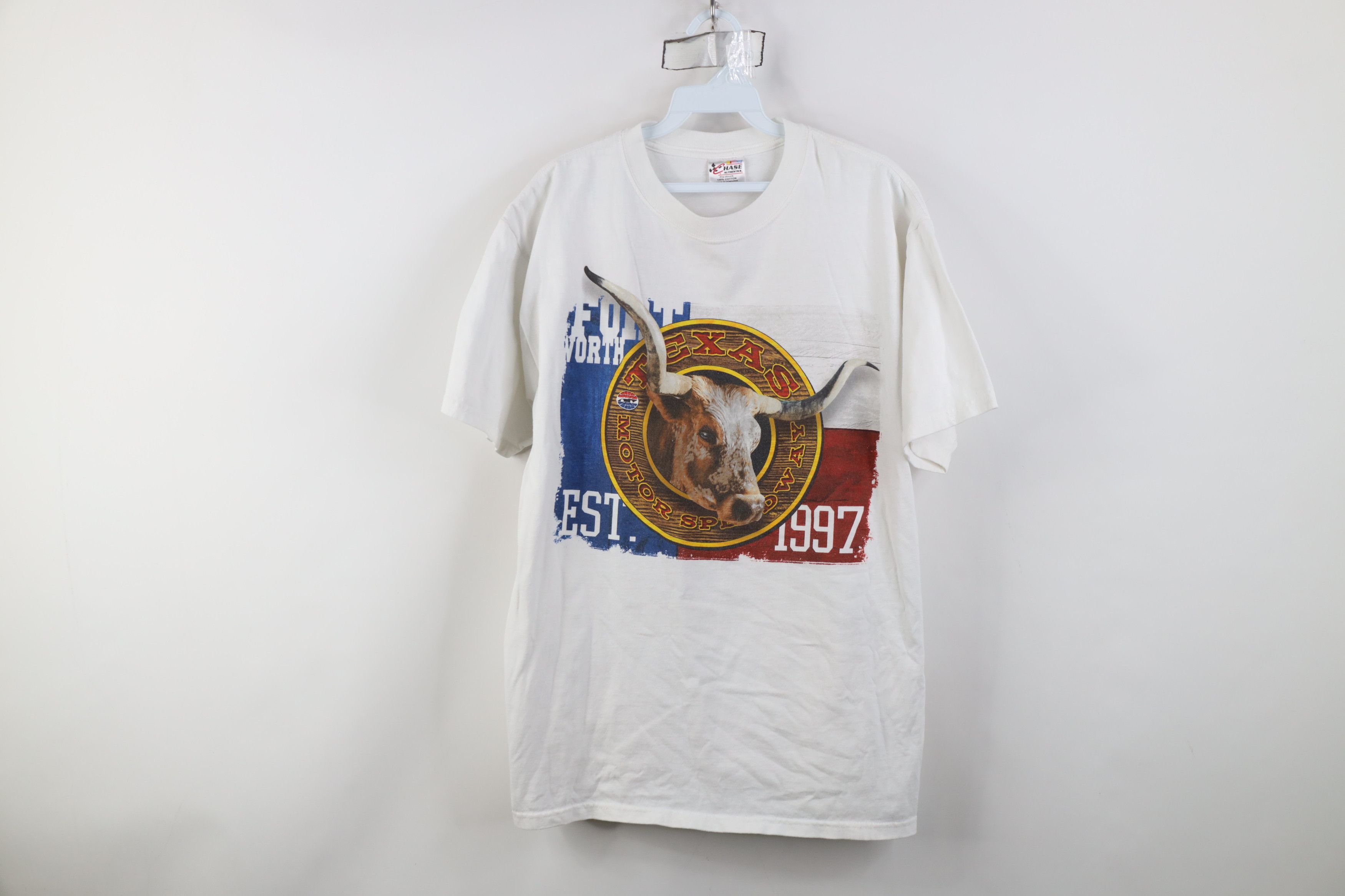 Vintage Vintage NASCAR All Over Print Texas Motor Speedway T-Shirt Size US L / EU 52-54 / 3 - 1 Thumbnail