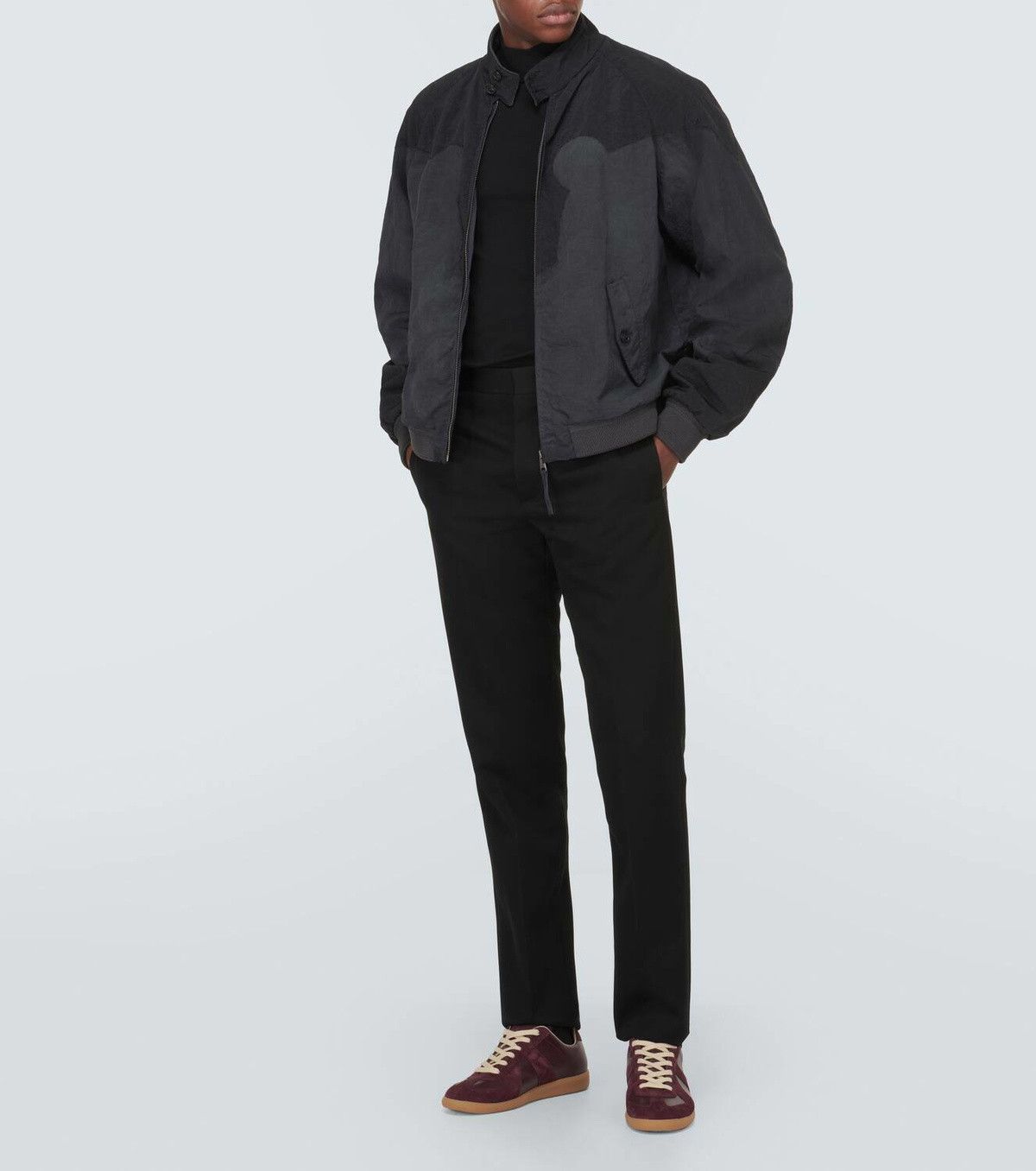 Maison Margiela MAISON MARGIELA Navy Stand Collar Bomber Jacket Size US L / EU 52-54 / 3 - 14 Thumbnail
