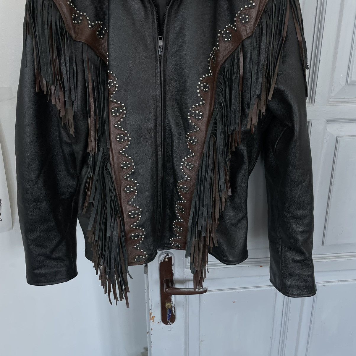 Genuine Leather Vintage 90’s USA Moto Leather Jacket Japanese style size XL Size US XL / EU 56 / 4 - 10 Thumbnail