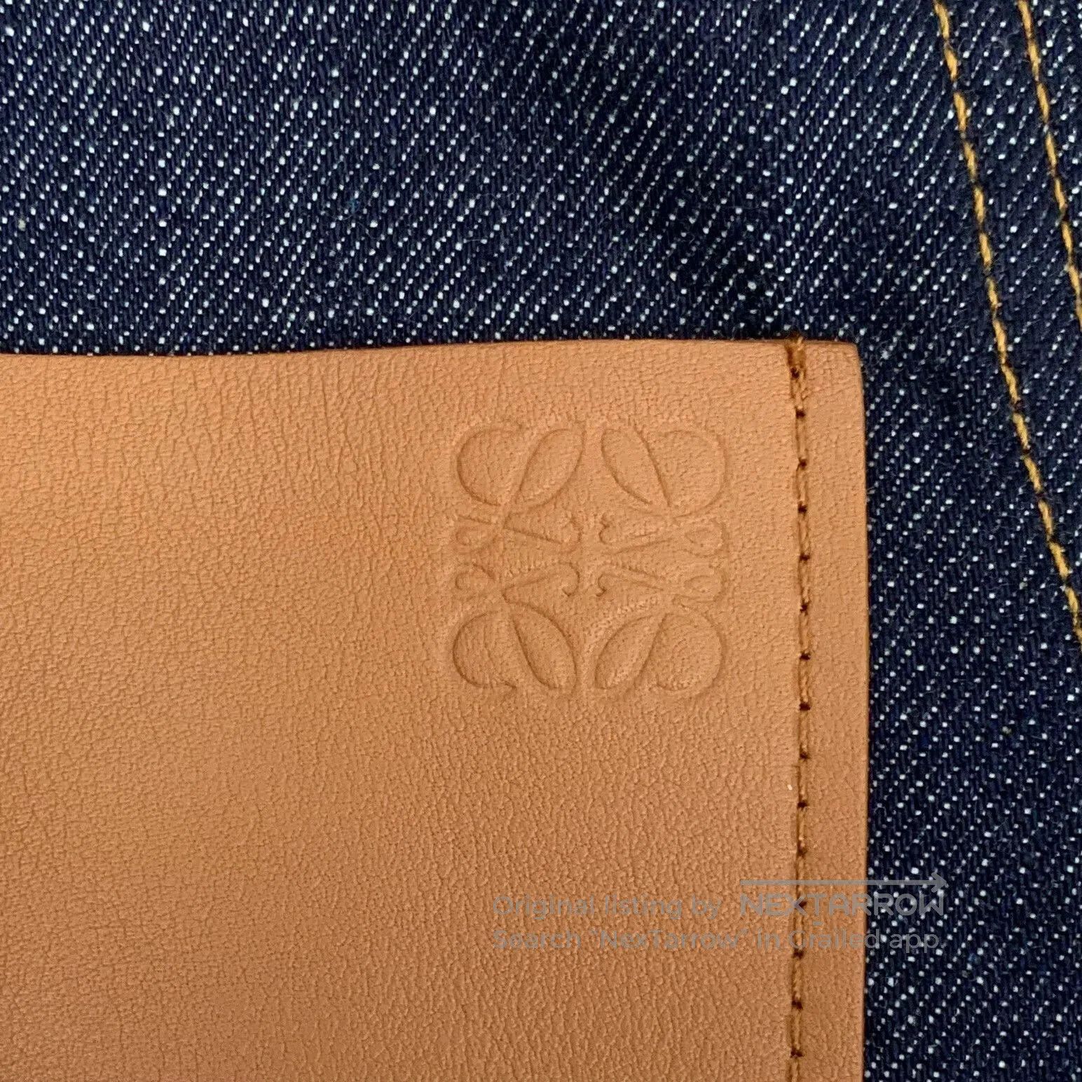Loewe Loewe Dark Blue Logo Cotton Long Sleeve Shirt. Size US S / EU 44-46 / 1 - 5 Thumbnail