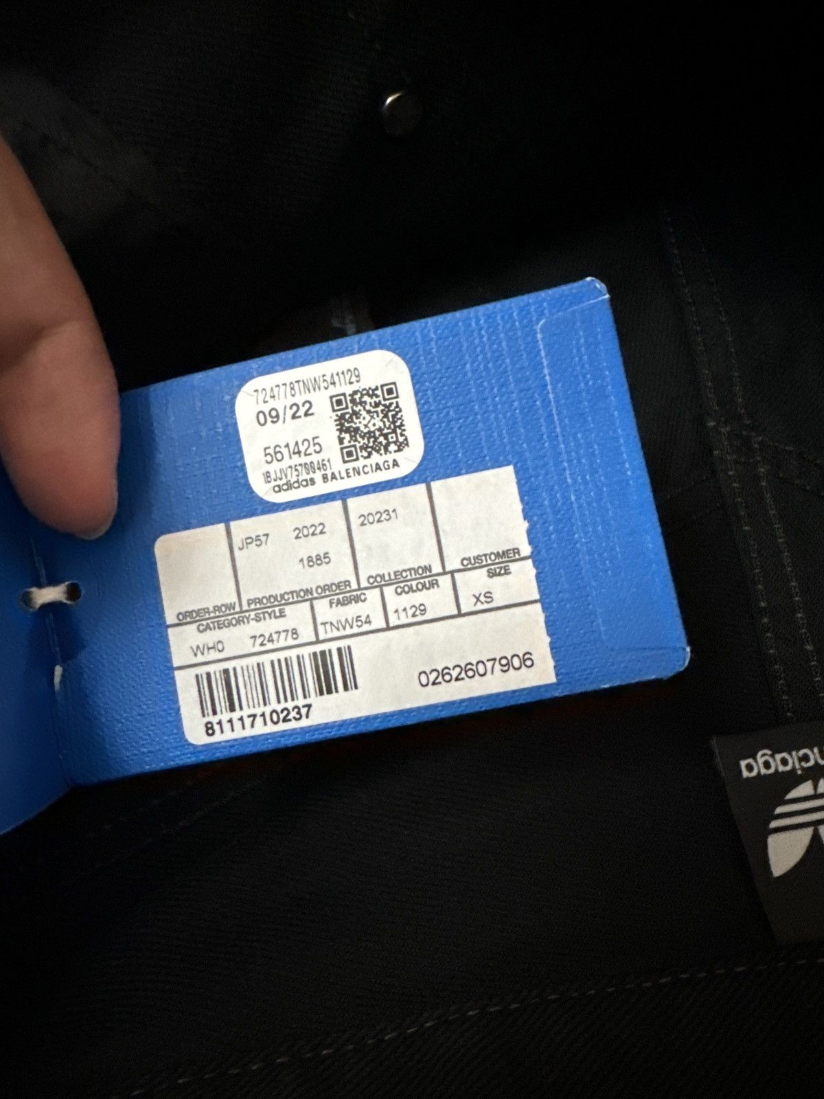 Balenciaga Balenciaga x Adidas Oversized Black Denim Sz. XS Size US 28 / EU 44 - 10 Thumbnail
