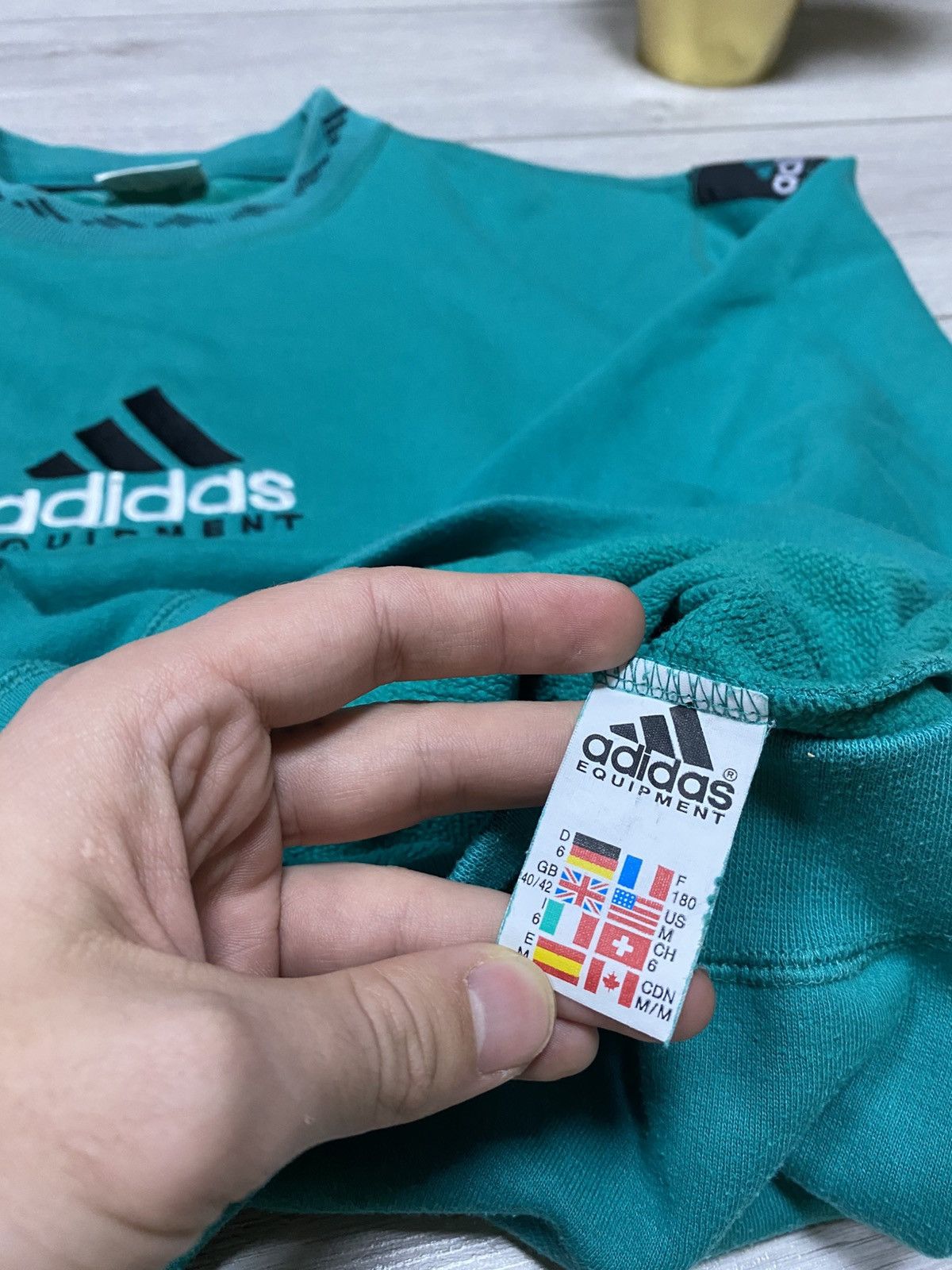 Adidas Adidas Equipment 90s monogram vintage sweatshirt big logo Size US M / EU 48-50 / 2 - 8 Thumbnail