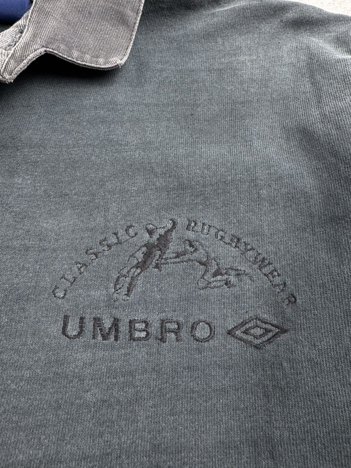 Umbro UMBRO NEW ZEALAND Rugby Thrashed Sportswear Large Gray Sweatshirt Pullover Size US L / EU 52-54 / 3 - 7 Thumbnail