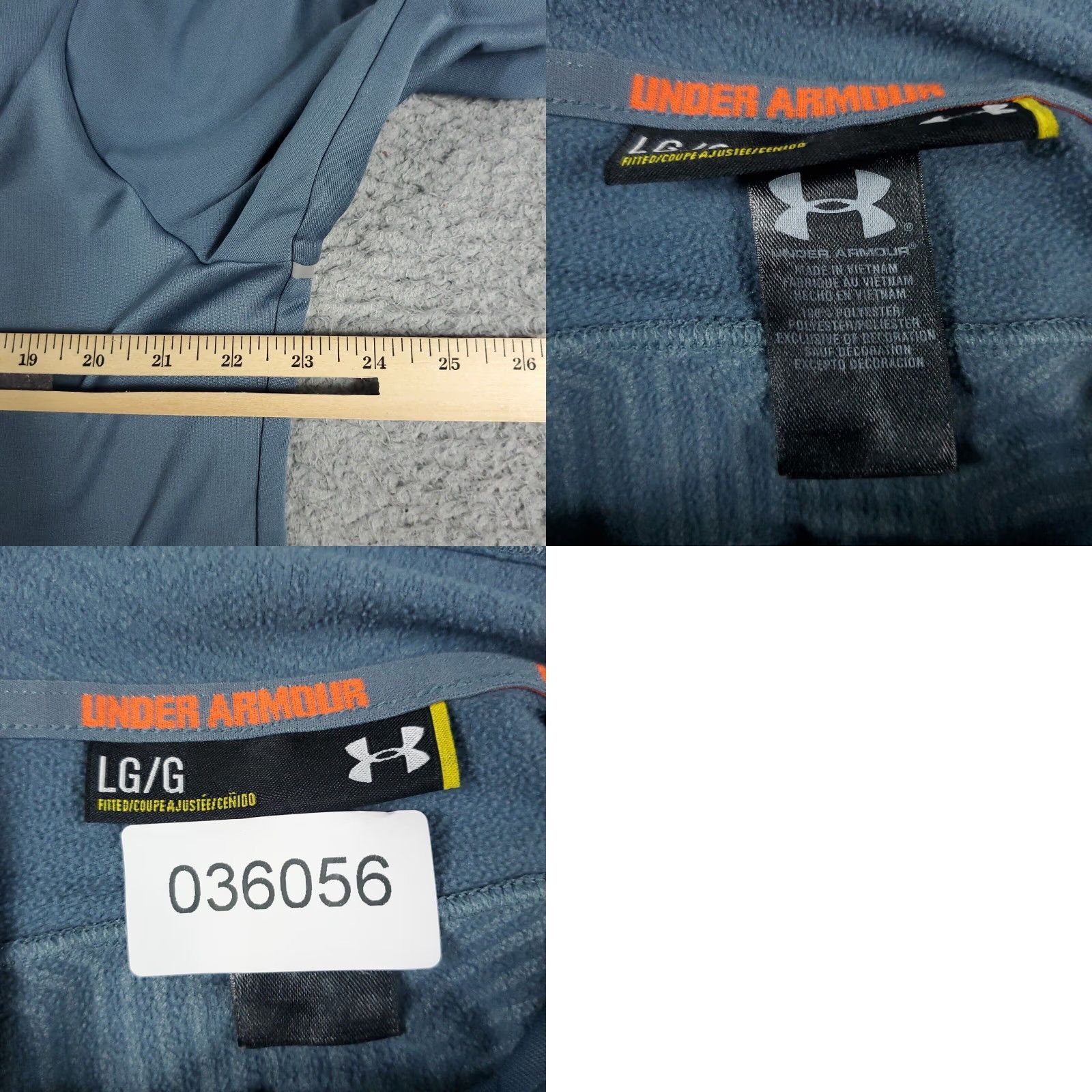 Under Armour Under Armour Pullover Sweater Mens Large Blue 1/4 Zip Knit Sweatshirt Size US L / EU 52-54 / 3 - 8 Thumbnail
