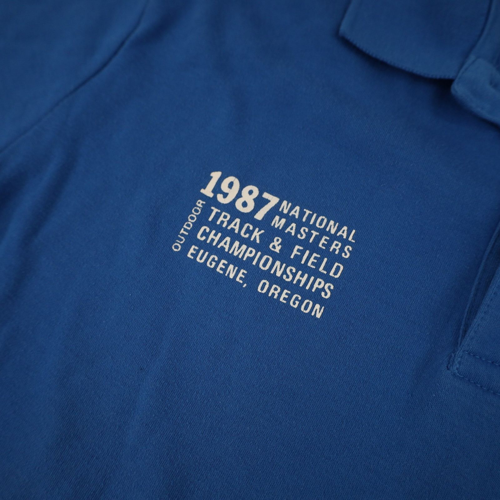 Nike × Vintage Vintage Nike 1987 National Masters Track & Field Polo Shirt Size US L / EU 52-54 / 3 - 5 Thumbnail