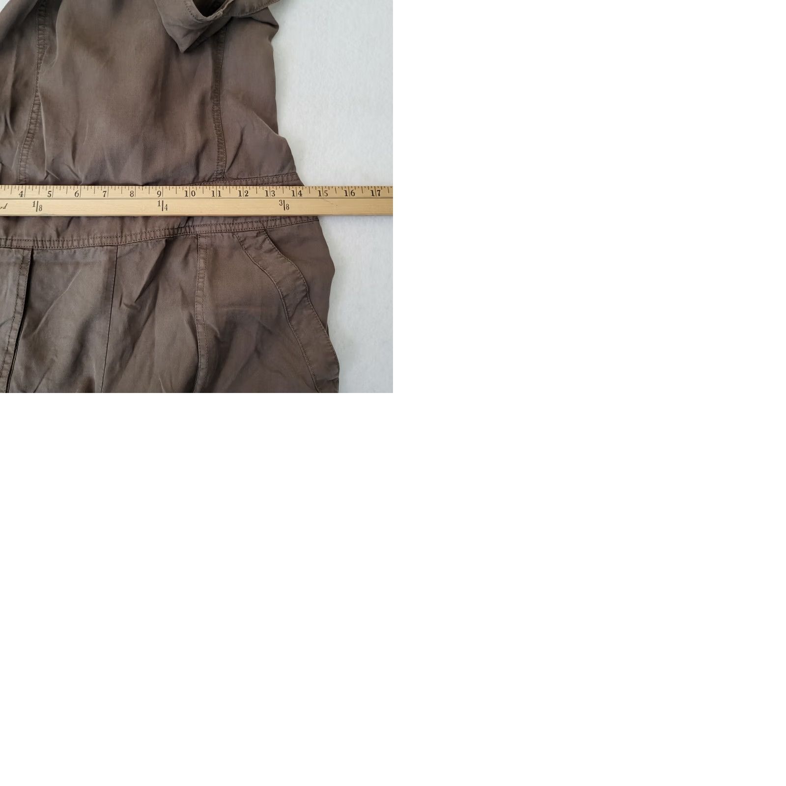 Vintage PAM & GELA Brown Women's Sleeveless Lace Up Romper Size P Size 28" / US 6 / IT 42 - 9 Thumbnail