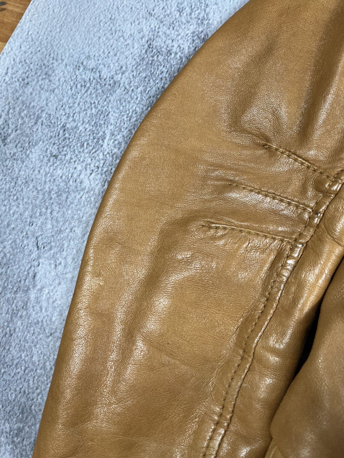 Leather Vintage Y2K Japanese Aviator Leather Jacket Bomber M Size M / US 6-8 / IT 42-44 - 12 Thumbnail