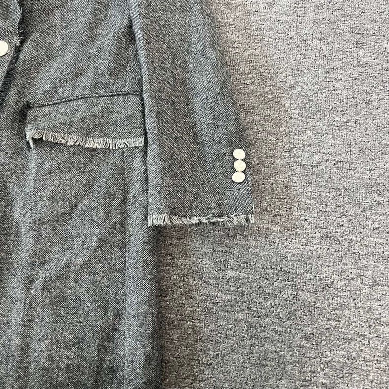 Thom Browne Gray wool coat 2506-Nextarrow