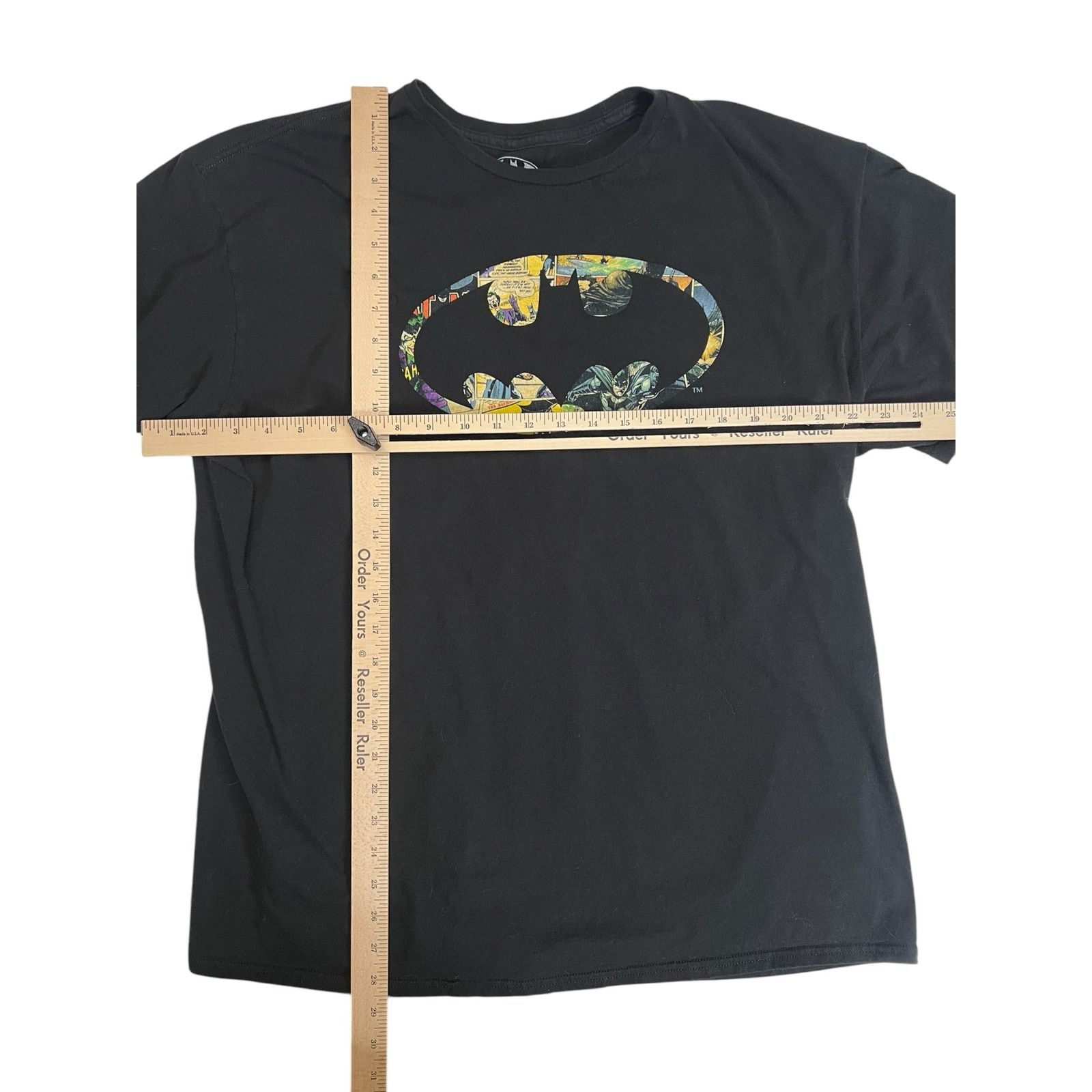 DC Comics Batman Logo T-Shirt Comic Book Panel Art - 2XL Black Tee Size US XXL / EU 58 / 5 - 6 Thumbnail