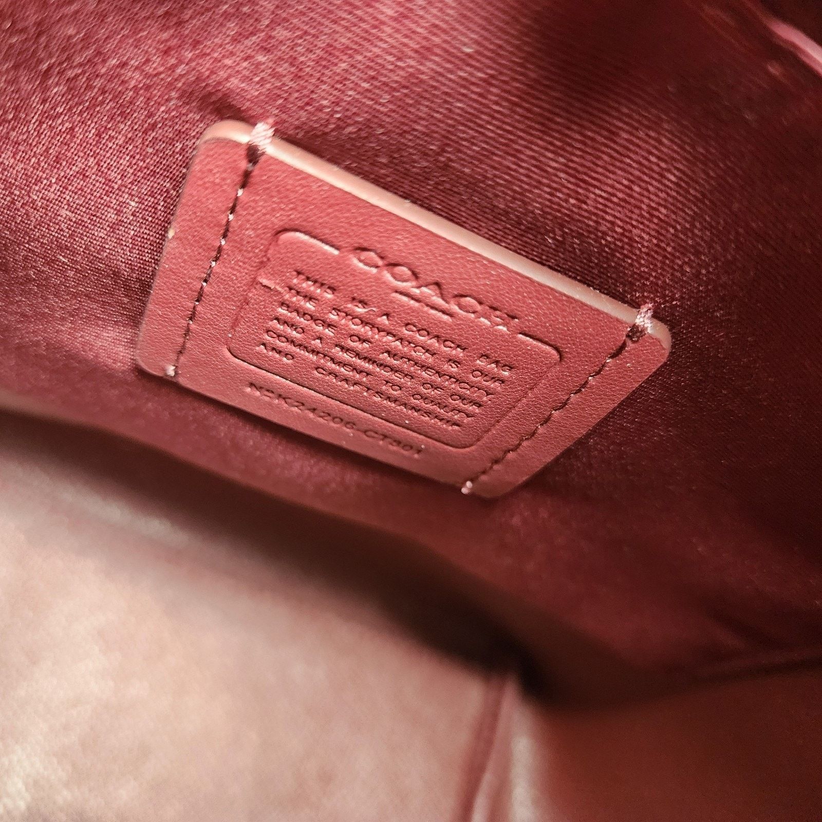 Coach NWT COACH CT801 City Bucket Leather Bag Purse Bold Red/ Gold Size ONE SIZE - 6 Thumbnail
