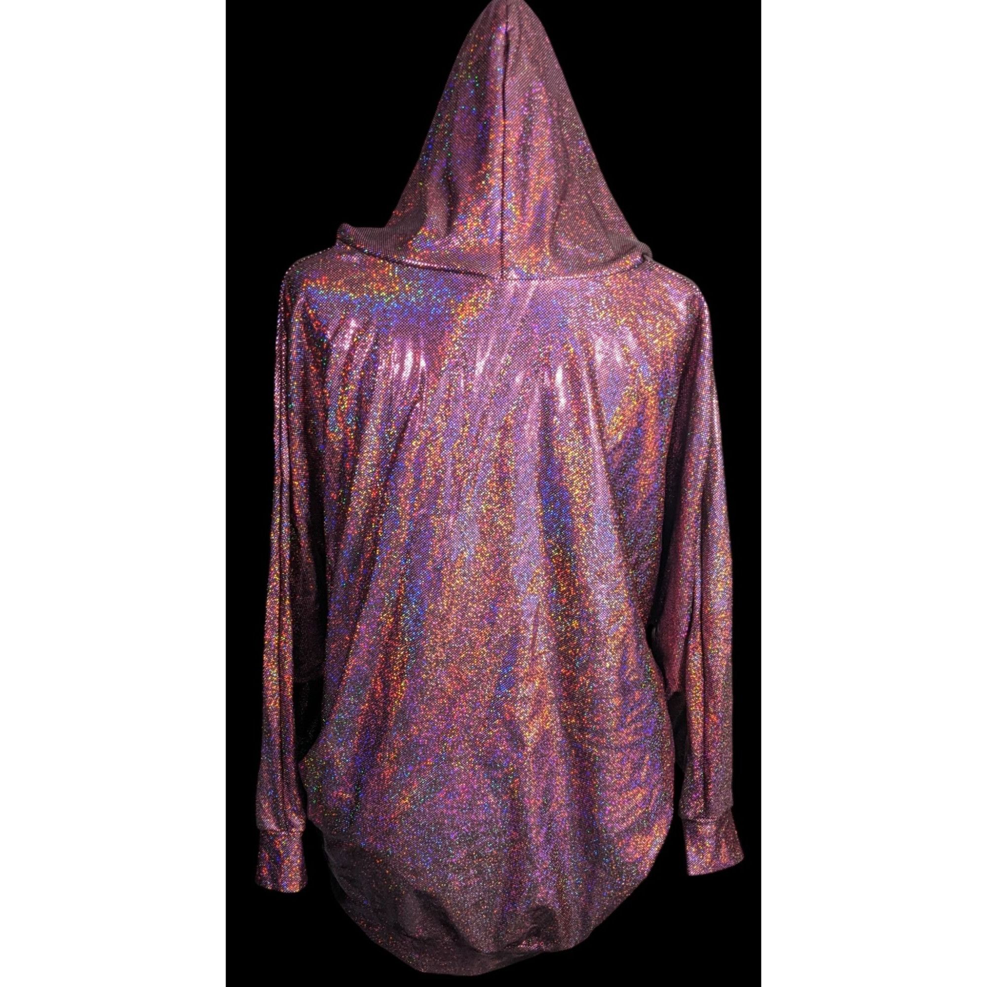 American Apparel American Apparel Pink Rainbow Prismatic Hooded Poncho With P Size ONE SIZE - 2 Thumbnail
