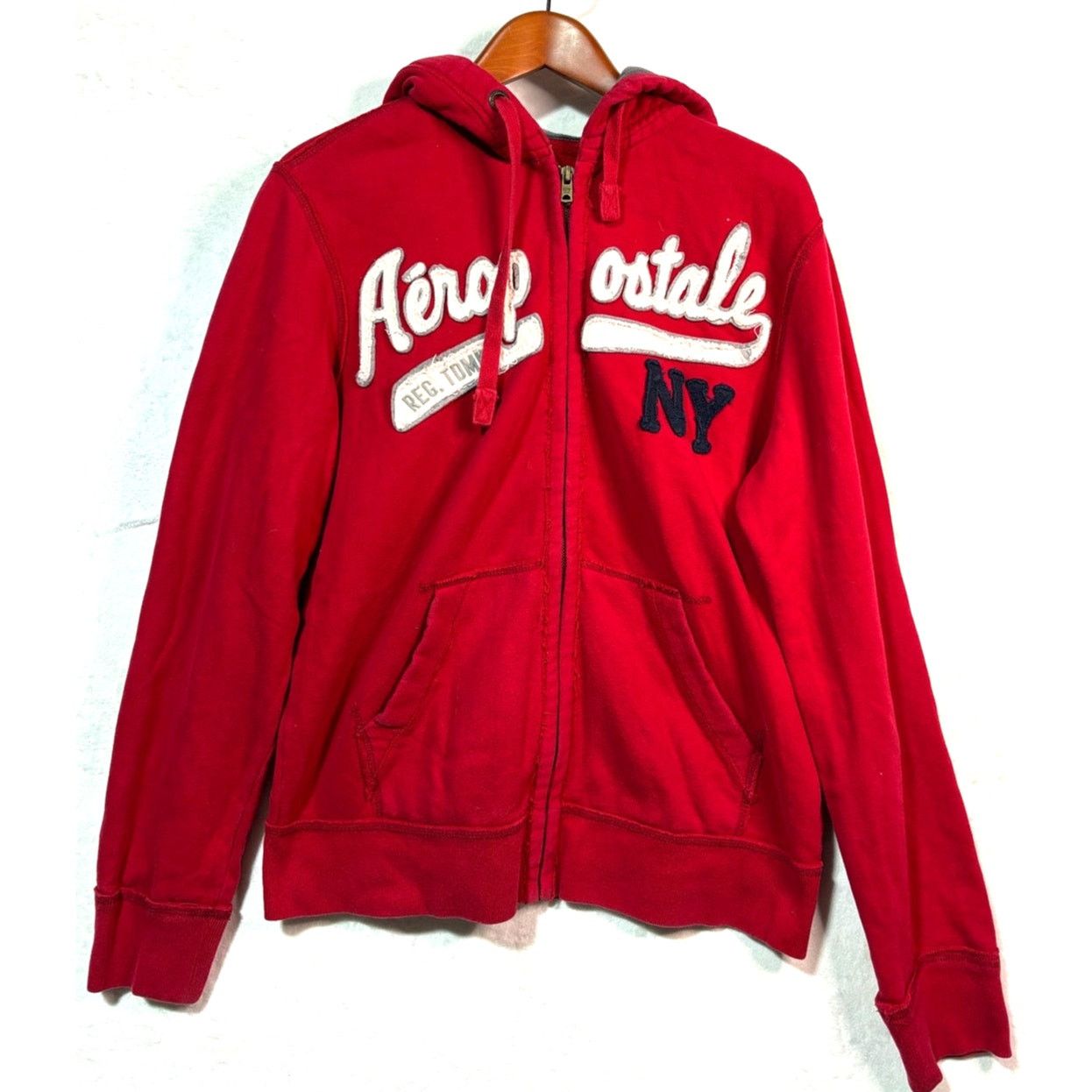 Aeropostale Size M | AEROPOSTALE Men's 1987 Zip Front Sweatshirt Hoodie Size US M / EU 48-50 / 2 - 1 Thumbnail