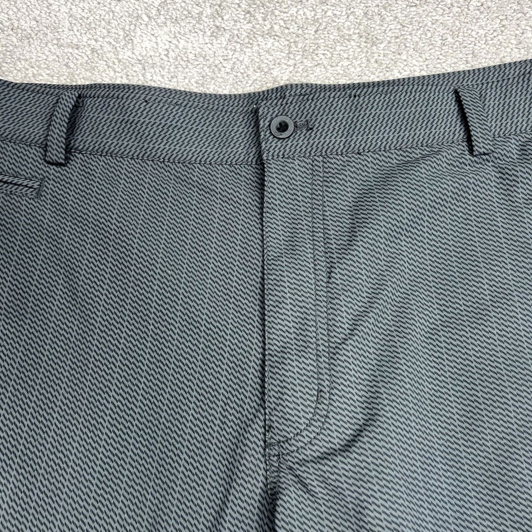 Nike Nike Golf Pants Mens 38x30 Dri-Fit Tour Performance Stretch Chino Gray Geometric Stripes Size US 38 / EU 54 - 3 Thumbnail