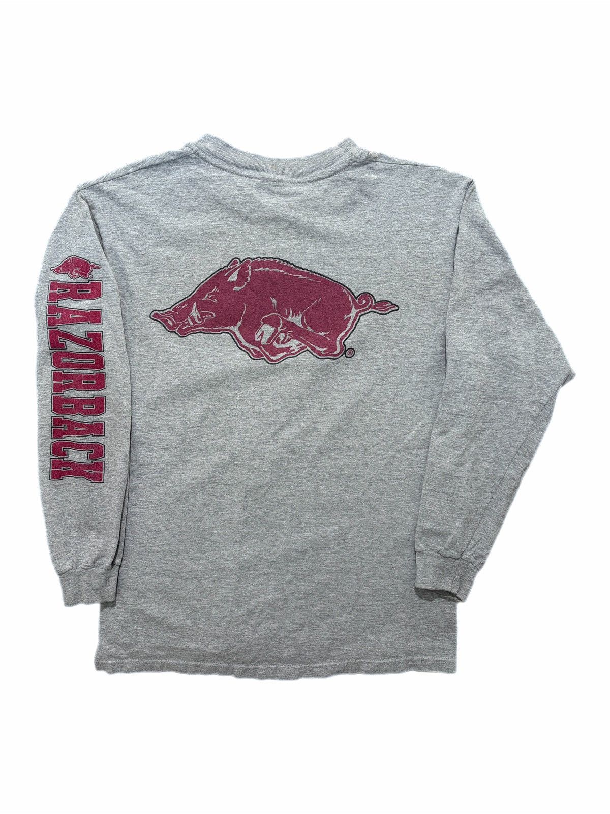 Hanes Vintage Arkansas Razorbacks Shirt Basketball Long Sleeve Size US M / EU 48-50 / 2 - 1 Thumbnail