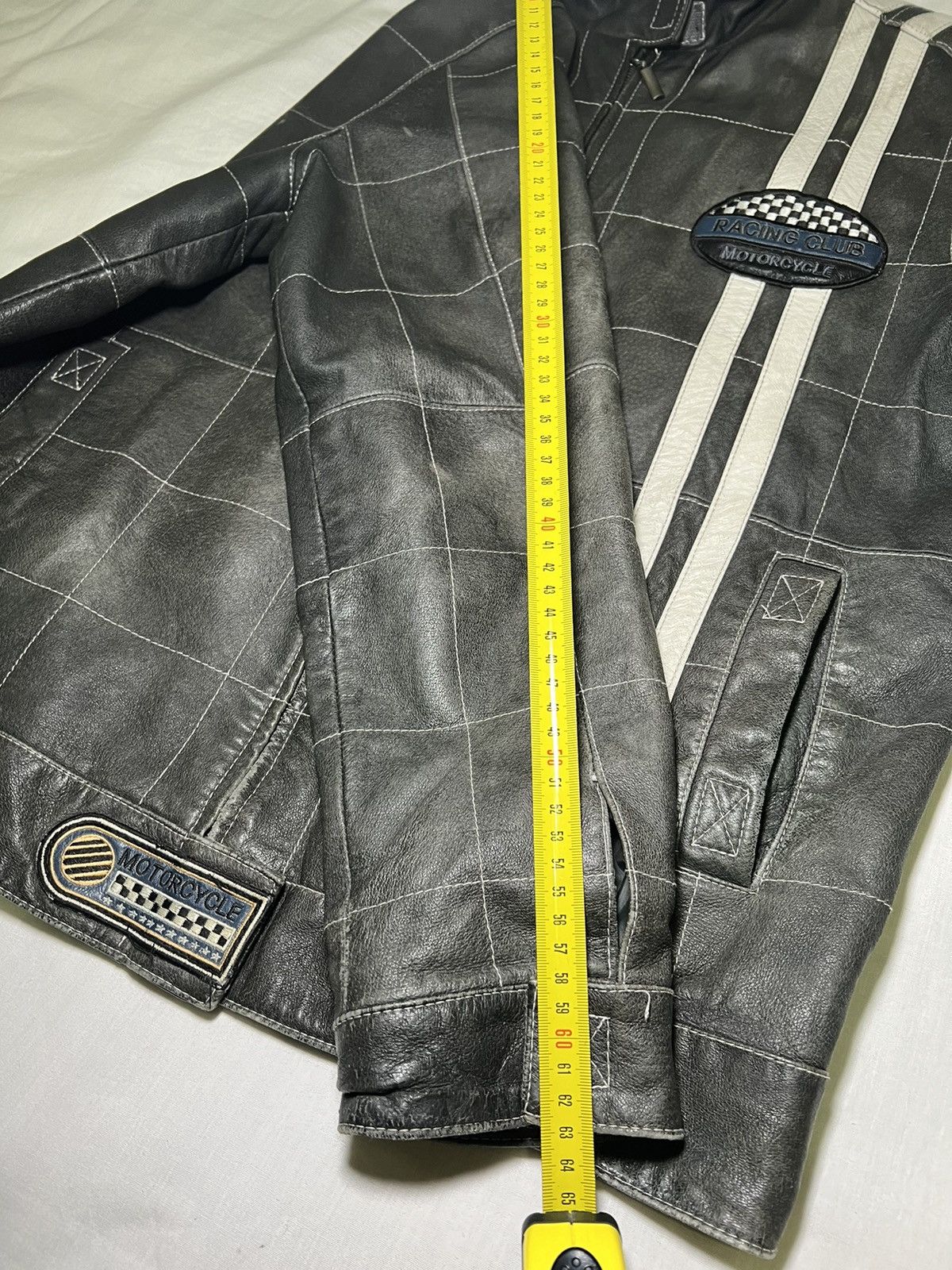 Angelo Litrico Y2K Moto Racing Leather Vintage Jacket Angelo Litrico Size US M / EU 48-50 / 2 - 21 Thumbnail