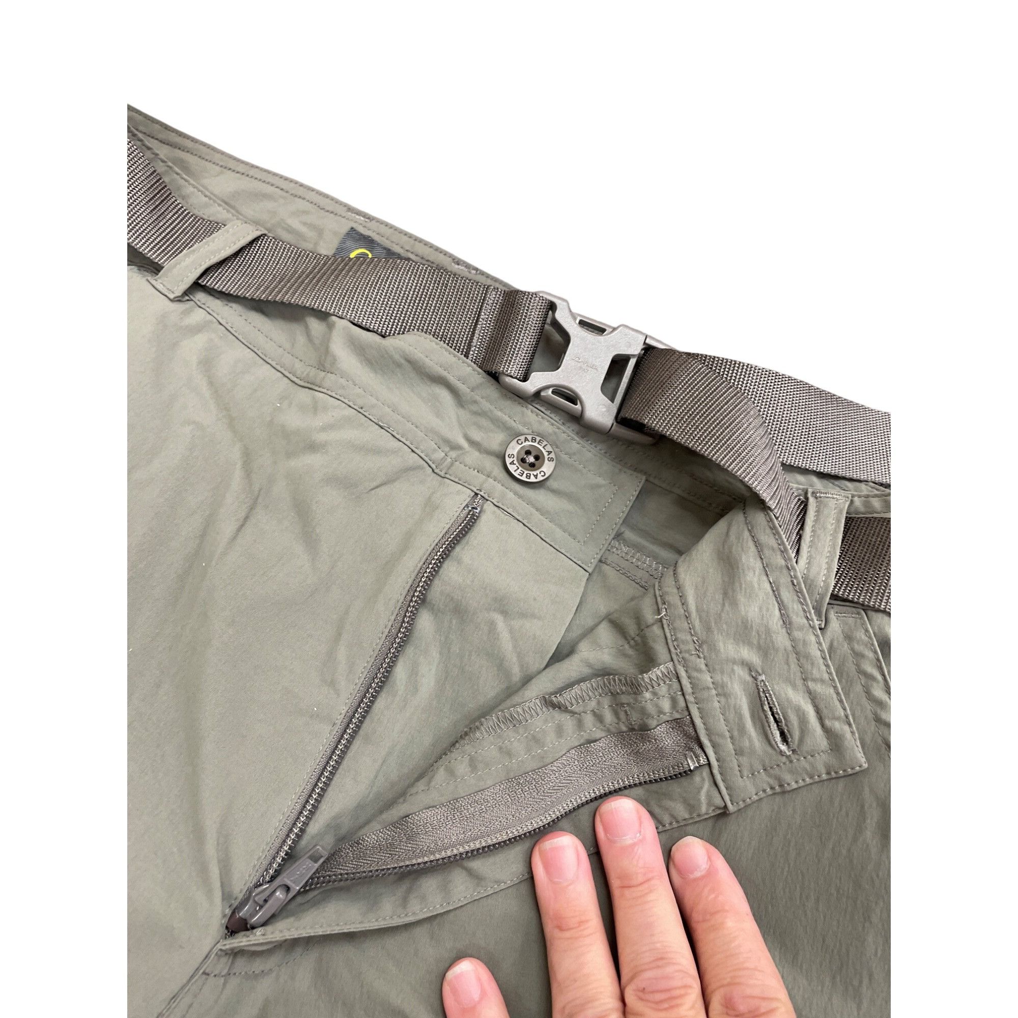 Cabelas Cabelas Mens green Lightweight Nylon Outdoor Cargo Pants W34 Size US 34 / EU 50 - 7 Thumbnail