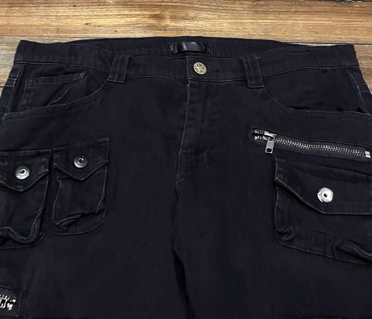 14th Addiction Very Rare Vintage Japanese Brand Tactical Flared Jeans 1990s Size US 34 / EU 50 - 3 Thumbnail