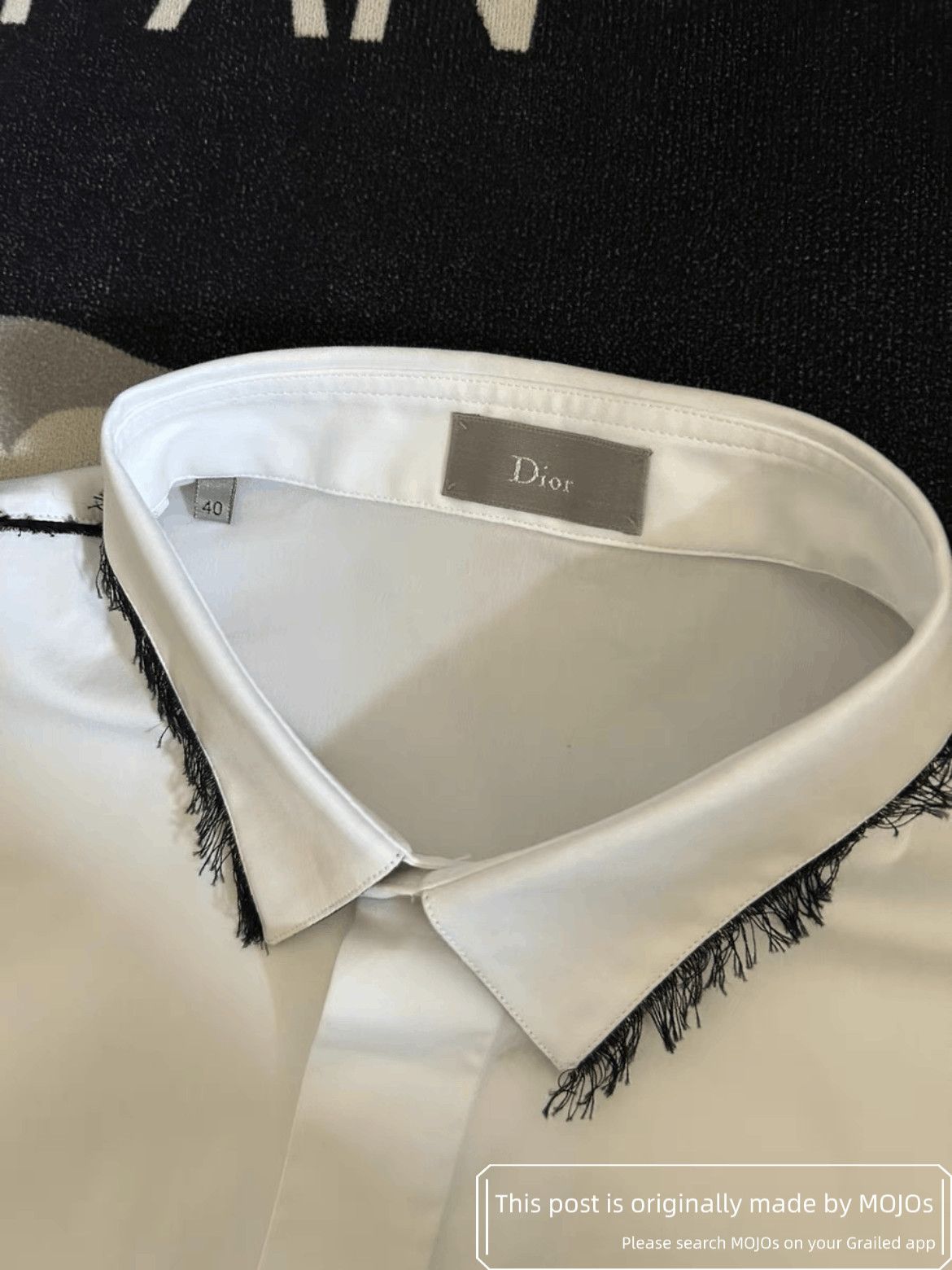 Dior Sz 40 Dior Black Tassels Line Shirt Size US L / EU 52-54 / 3 - 3 Thumbnail