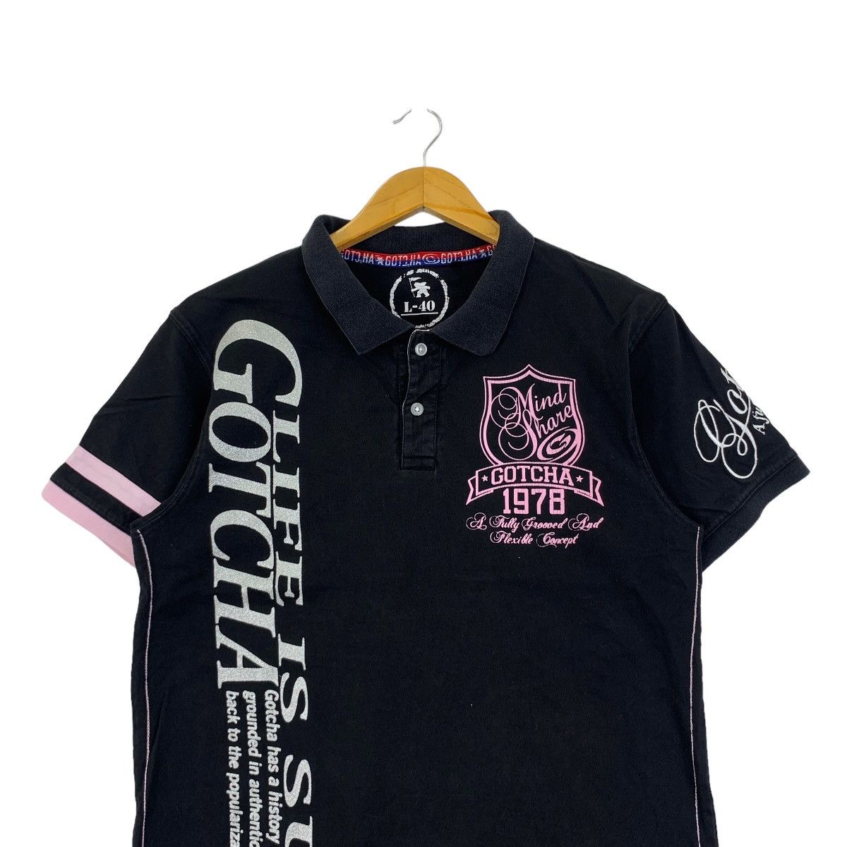 Gotcha Vintage GOTCHA INTERNATIONAL SURF Polo Tee Shirt Size L / US 10 / IT 46 - 2 Thumbnail