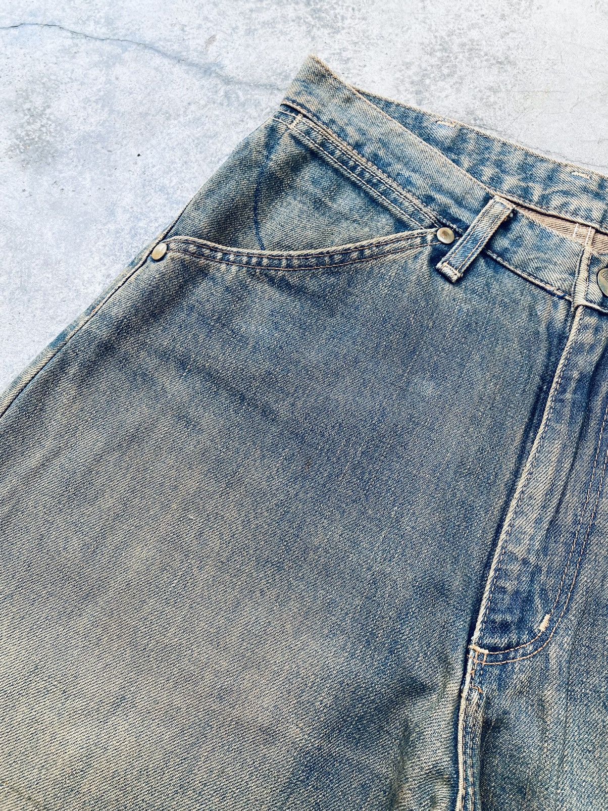 Wrangler Vintage wrangler Rusty Selvedge Distressed Denim Pants Size US 29 - 9 Thumbnail