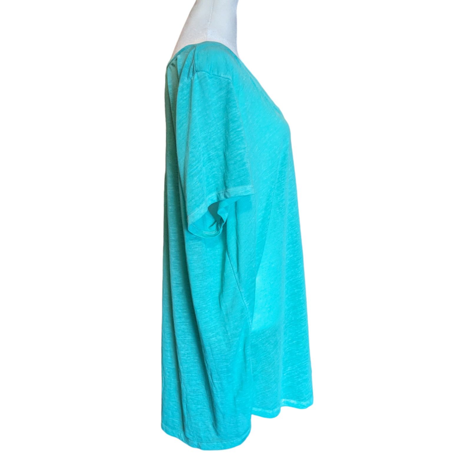 Other Torrid Caribbean Blue Green Classic Fit Sheer Relaxed Tshirt Size XL / US 12-14 / IT 48-50 - 3 Thumbnail