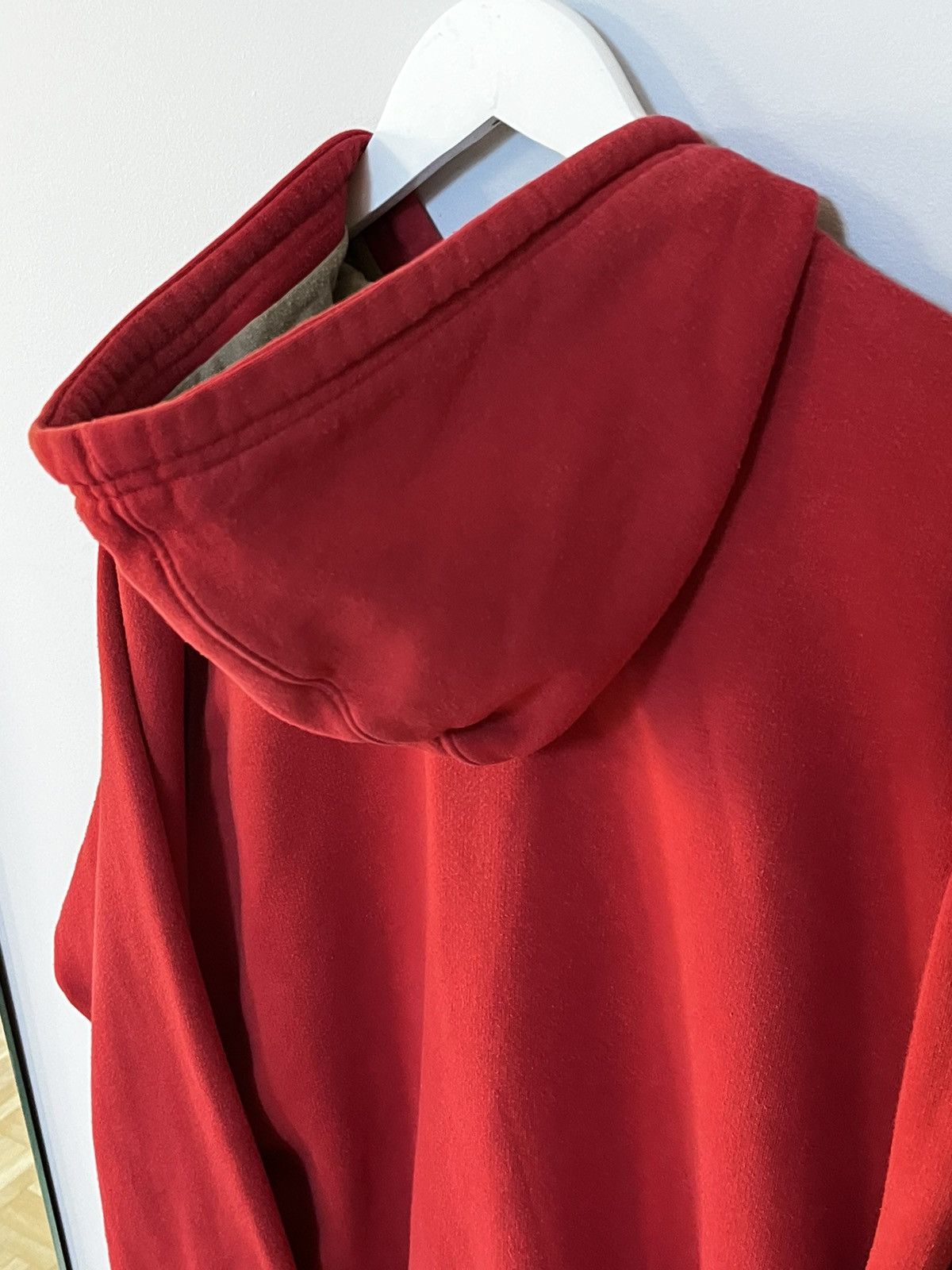 Japanese Brand × Nike Nike hoodie distressed 00s red Size US L / EU 52-54 / 3 - 13 Thumbnail