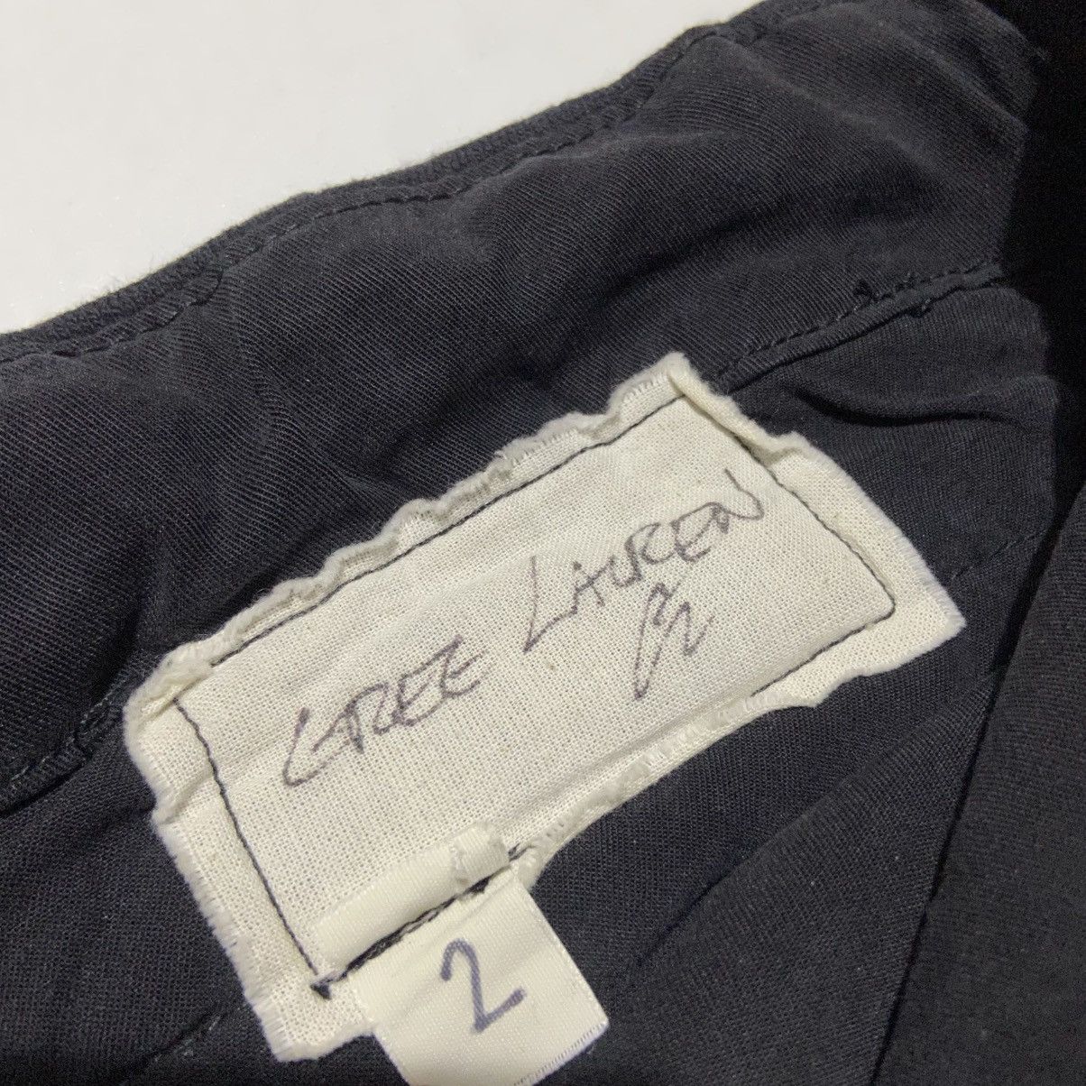 Greg Lauren SS17 Greg Lauren - Black Fleece/Tent Slim Cargo Lounge Pants Size US 36 / EU 52 - 3 Thumbnail