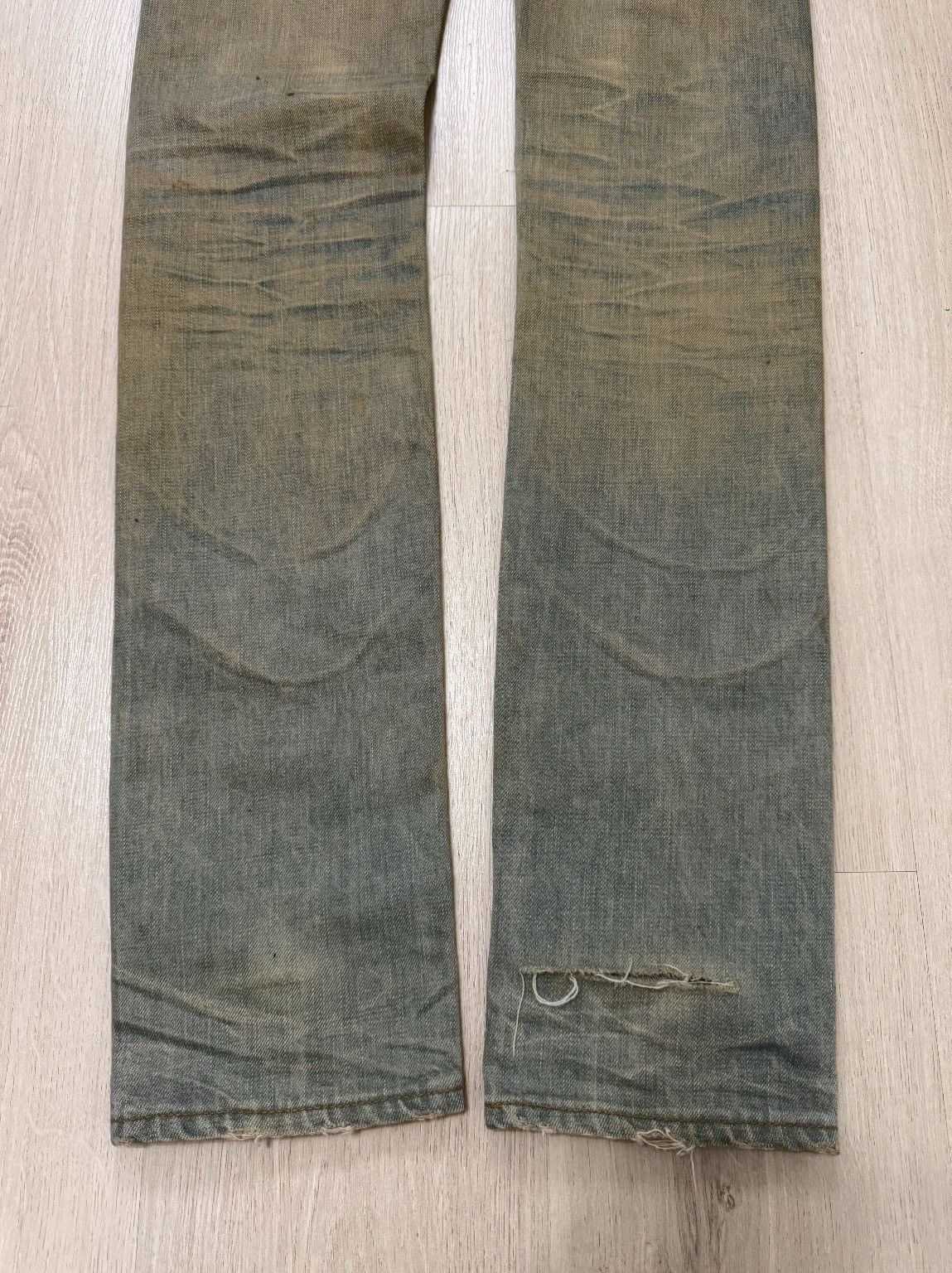 Dior Dior SS04 Strip Bleu Clair Denim Size US 29 - 3 Thumbnail