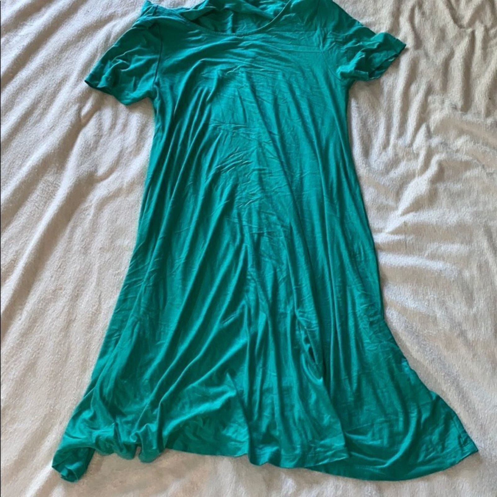 Cos COS Green Swing Short Sleeve Mini Dress | Sz XS Size XS / US 0-2 / IT 36-38 - 2 Thumbnail