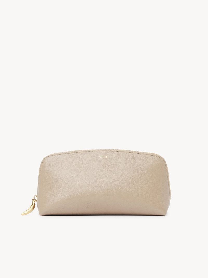 Chloe o1loc1c10226 Size: OS / Banana Cosmetic Pouch in Boysh Brown Size ONE SIZE - 1 Thumbnail
