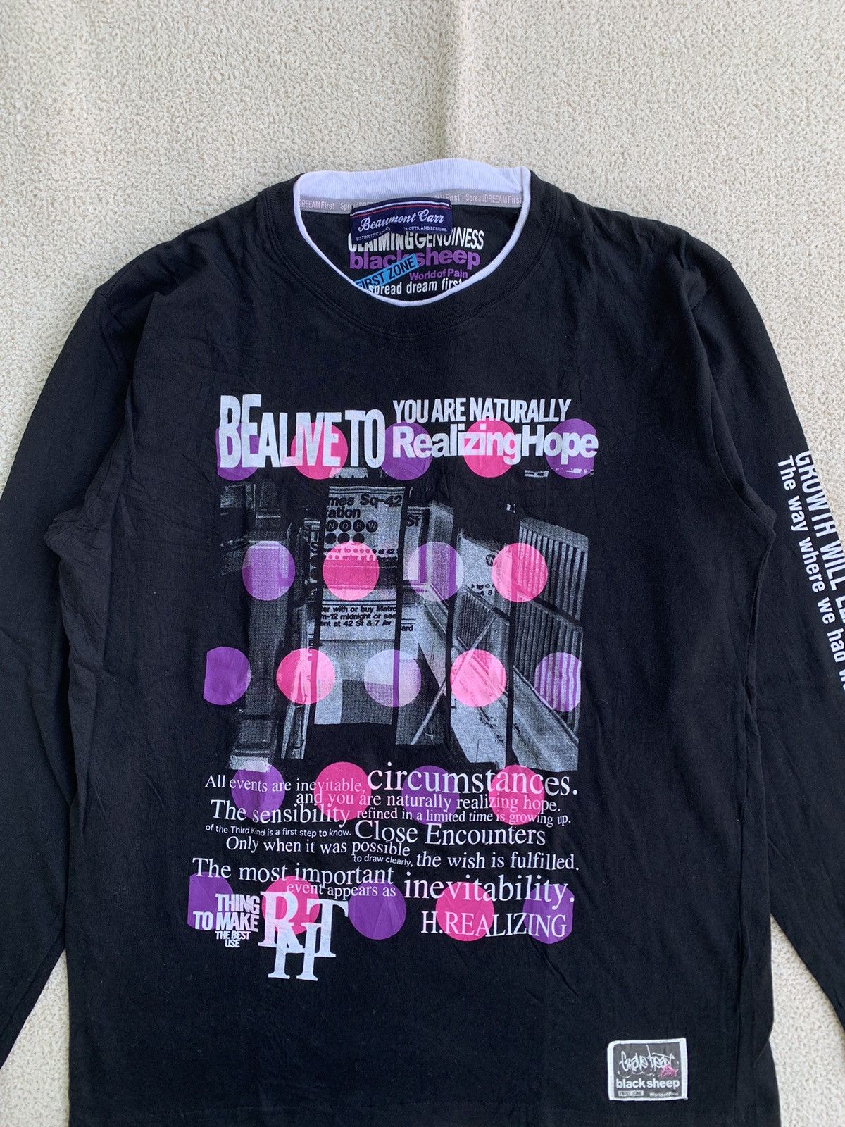 Beauty Beast × If Six Was Nine × Japanese Brand Beaumont Carr Poem Longsleeve Y2k style Size US L / EU 52-54 / 3 - 3 Thumbnail