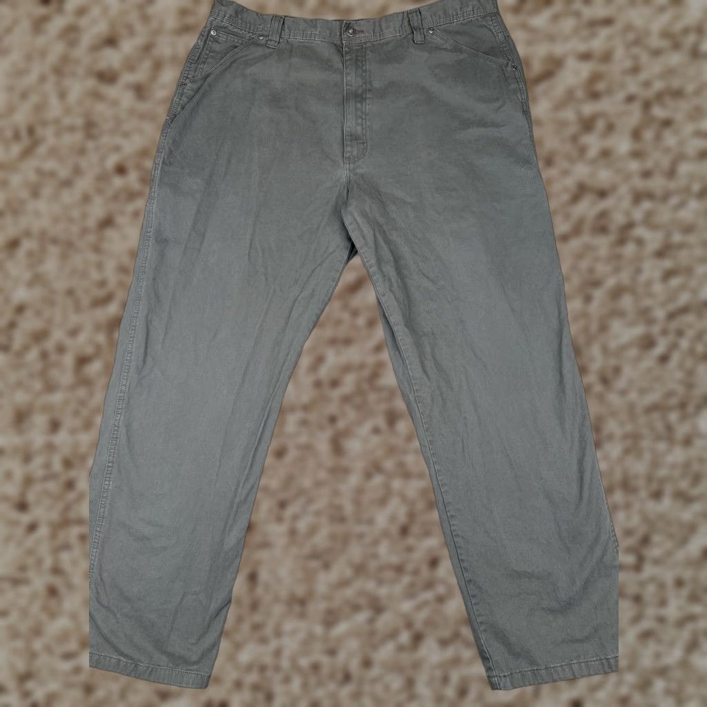 Wrangler Wrangler Workwear Pants Mens 44x32 Gray Carpenter Utility Cargo Cotton Twill Size US 44 / EU 60 - 1 Thumbnail