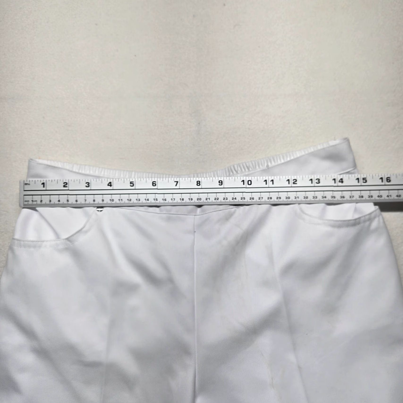 Vintage VINTAGE Alfred Dunner Women's Capri Pants Casual Pockets Size 10P White 80s Dress Size 32" / US 10 / IT 46 - 3 Thumbnail