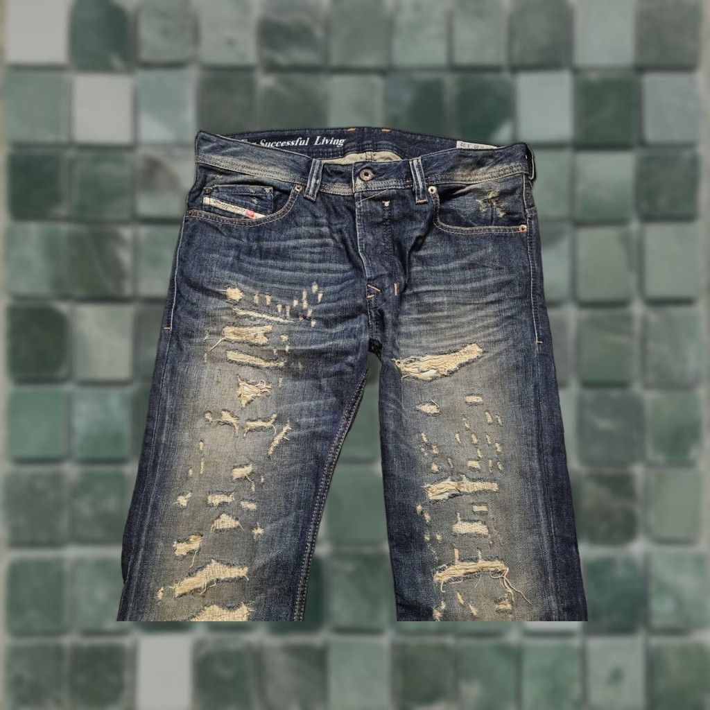 Diesel USED DIESEL SAFADO 0608C DENIM JEANS PANTS SZ W30 L32 MEN JEANS BLUE 30x32 REGULAR 44 INCH OUTSIDE LEG OLD SCHOOL 90s? Size US 30 / EU 46 - 1 Thumbnail