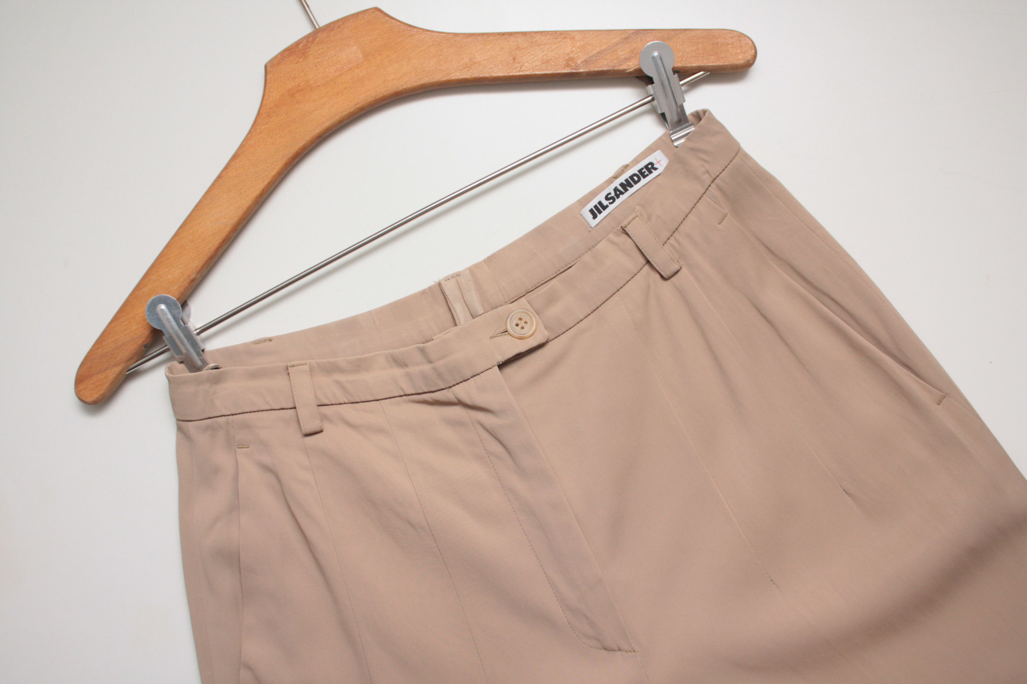 image of Jil Sander Beige Classic Formal Pants Women's 36 (Size 26)