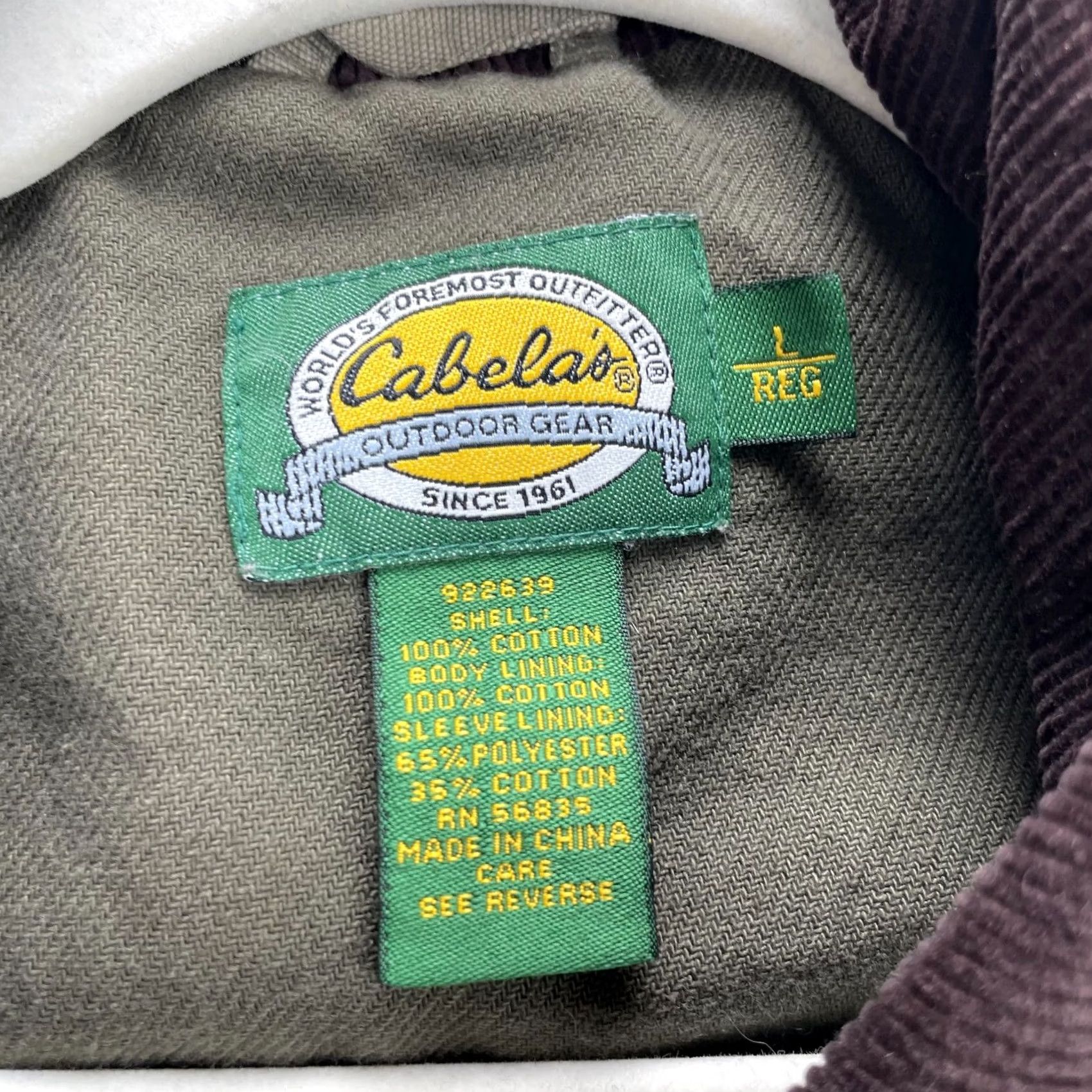 Vintage VTG Cabela's Jacket Mens Large Green Military Chore Work Barn Pockets Button Down Size US L / EU 52-54 / 3 - 5 Thumbnail
