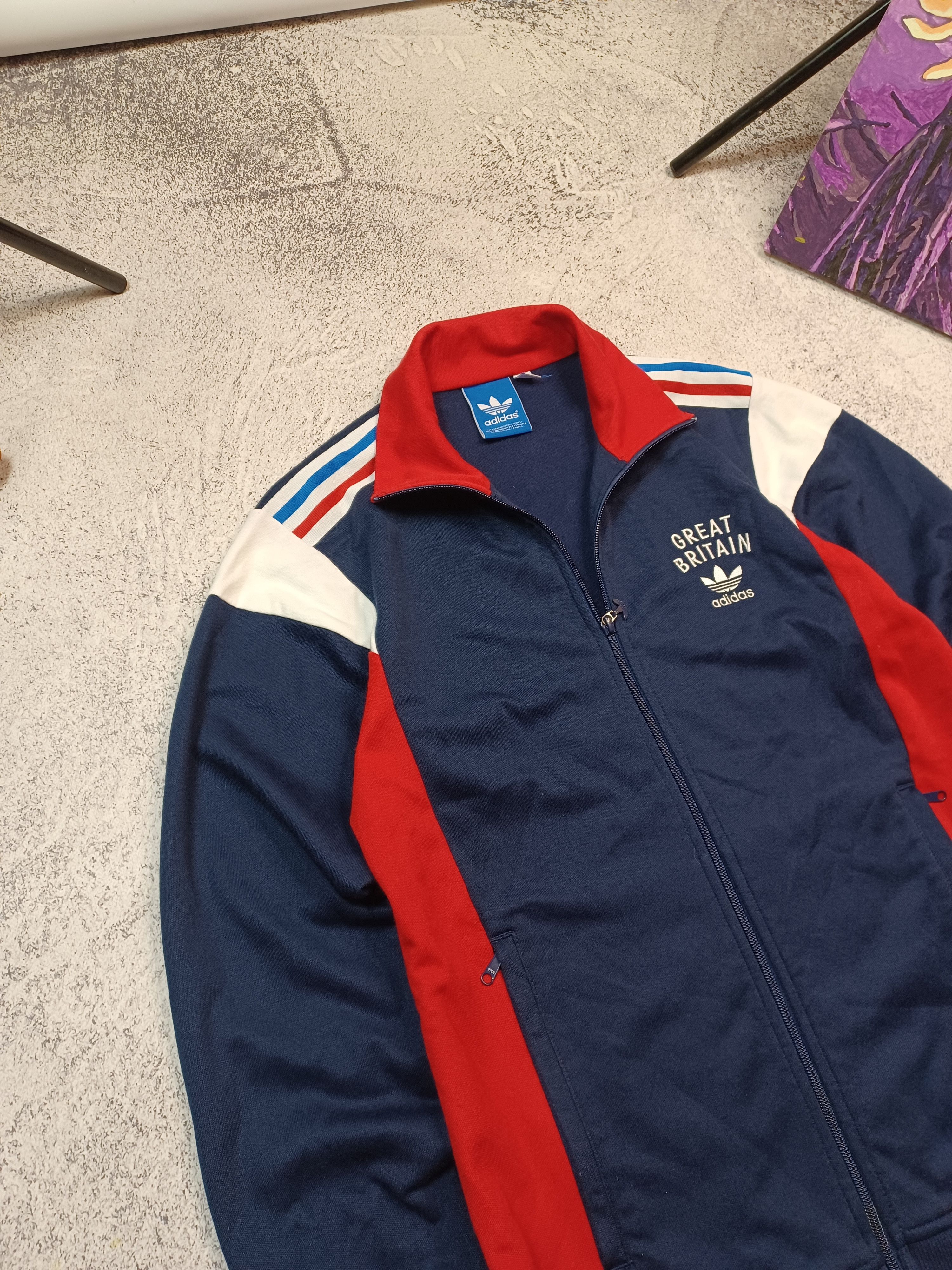 Adidas Adidas Team GB 2012 Great Britain Zip Track Jacket Top Size US M / EU 48-50 / 2 - 4 Thumbnail