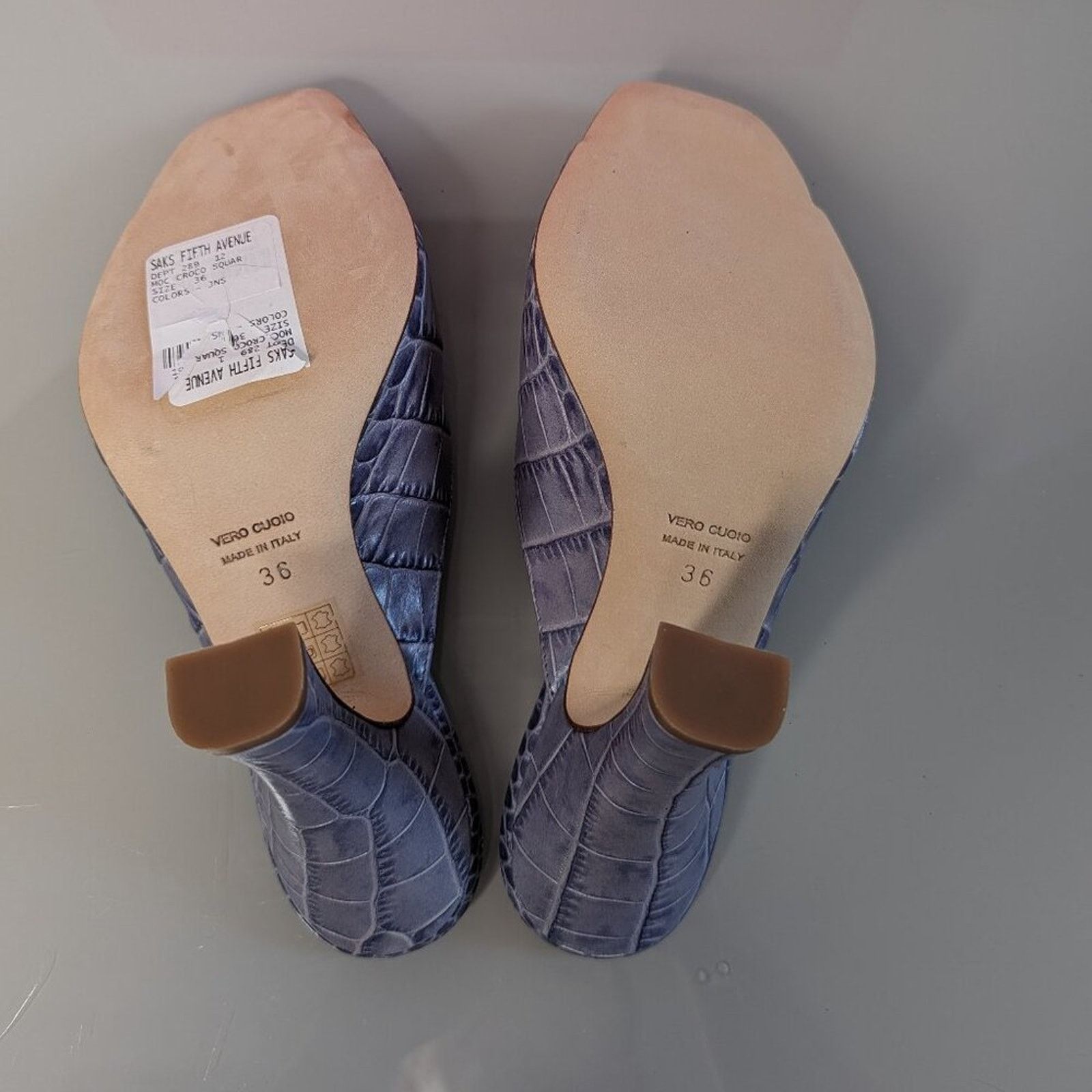 Paris Texas Paris Texas Lavender Moc Croc Square Toe Mule Sandals 36 Size US 6 / IT 36 - 5 Thumbnail