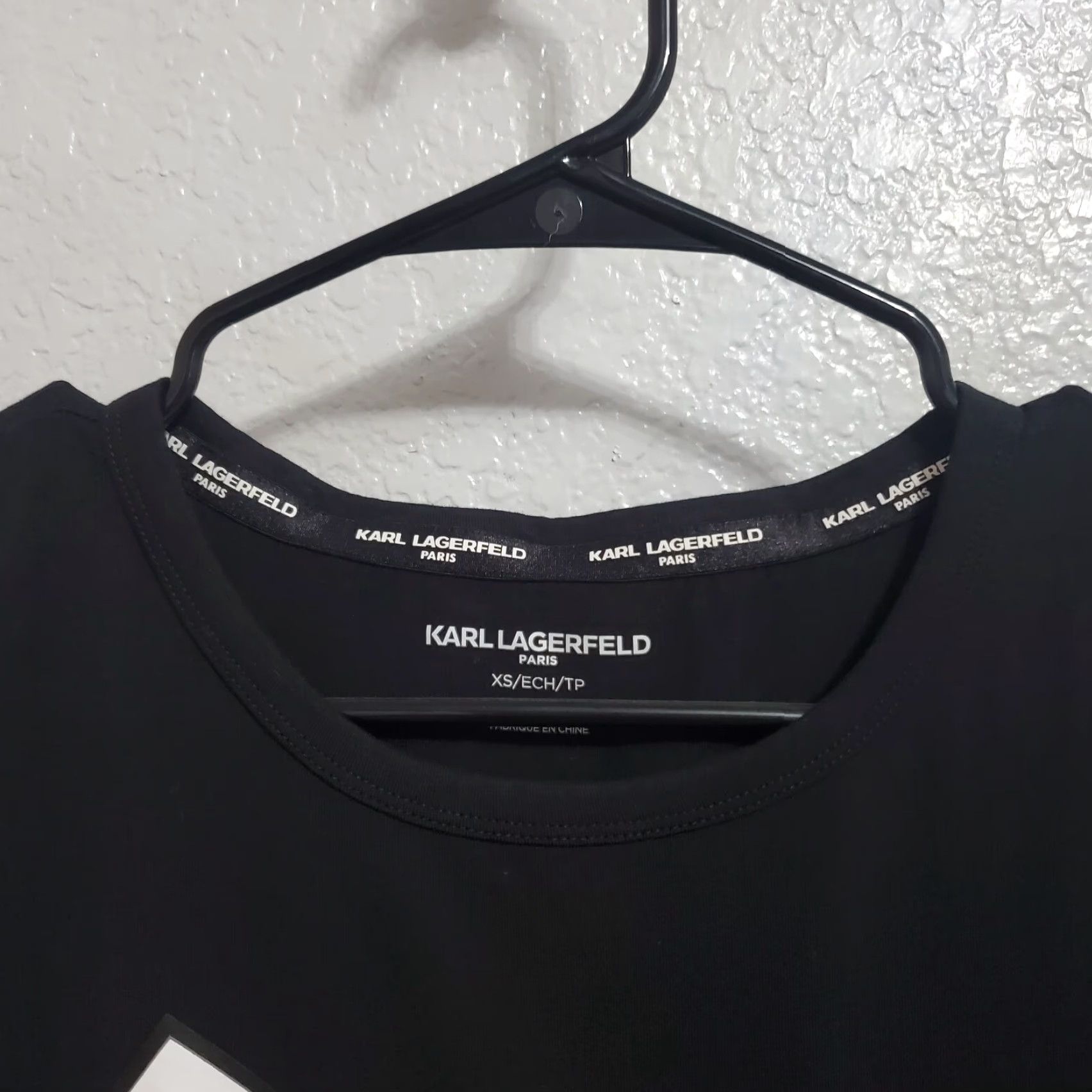 Karl Lagerfeld VINTAGE Karl Lagerfeld Paris T Shirt Dress XS Black Karl & Choupette Graphic Size XS / US 0-2 / IT 36-38 - 5 Thumbnail
