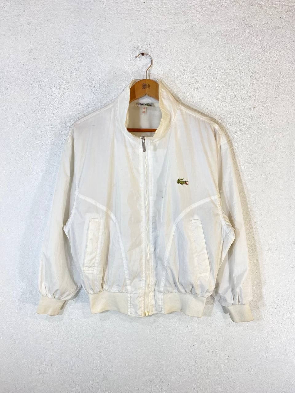 Lacoste vintage lacoste white bomber style jacket Size US L / EU 52-54 / 3 - 1 Thumbnail