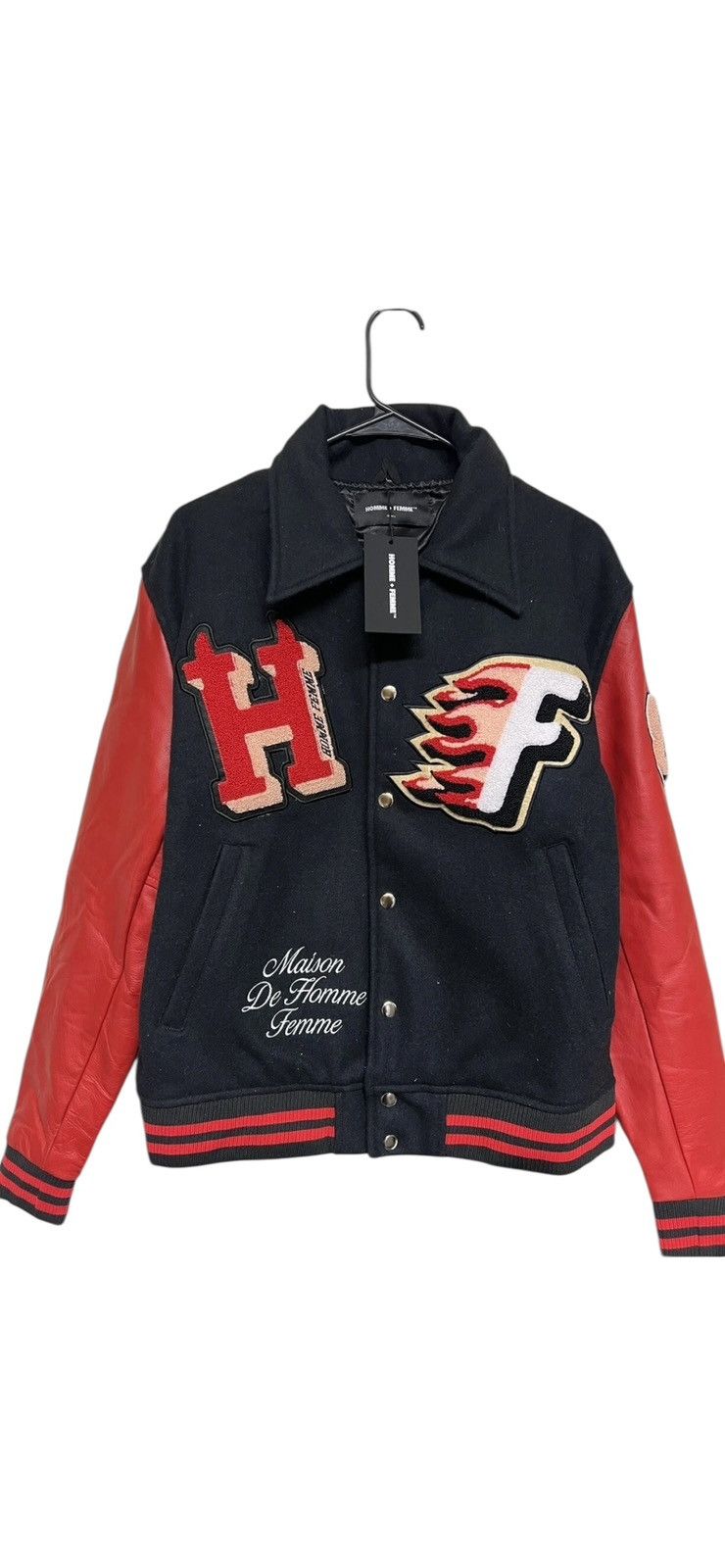 Homme + Femme La Homme Femme Small ( Fits Like Medium ) Varsity Jacket Red Size US S / EU 44-46 / 1 - 5 Thumbnail