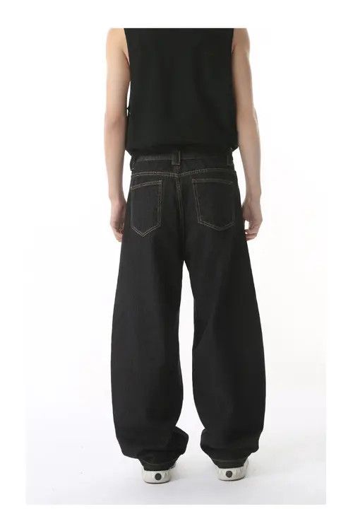 Jean American high street casual machete retro loose washed jeans Size US 32 / EU 48 - 5 Thumbnail