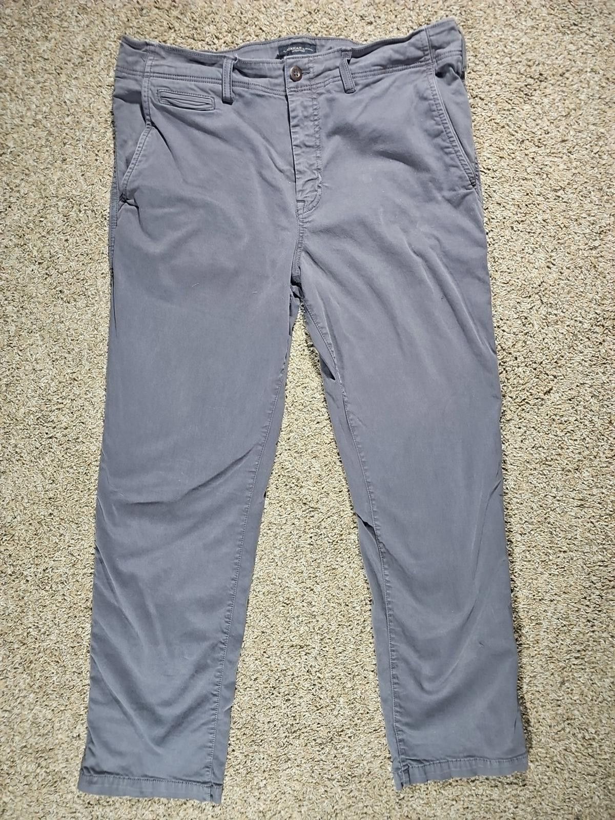 American Eagle Outfitters American Eagle Extreme Flex Original Straight 36x34 Jeans Size US 36 / EU 52 - 1 Thumbnail