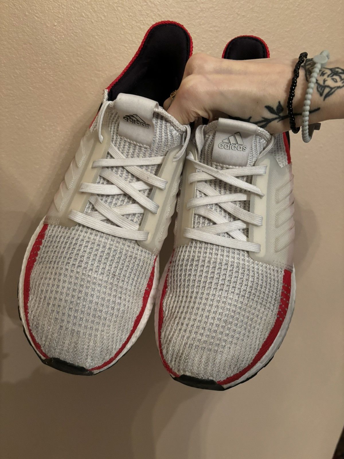 Adidas × Vintage UltraBoost 19 ‘White Scarlet’ Size US 8 / EU 41 - 3 Thumbnail