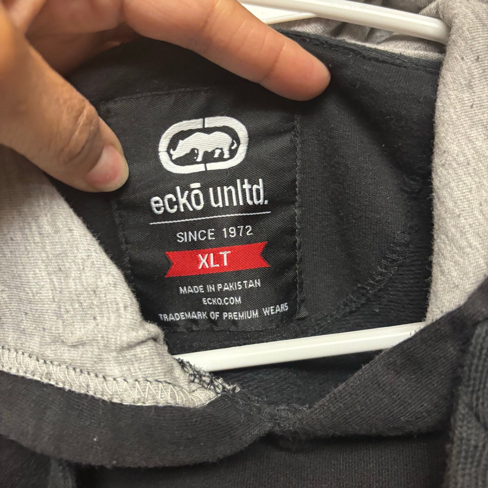 Ecko Unltd. Vintage 90's Ecko UNLTD Hoodie Streetwear XLT Pullover Block Size US XL / EU 56 / 4 - 3 Thumbnail