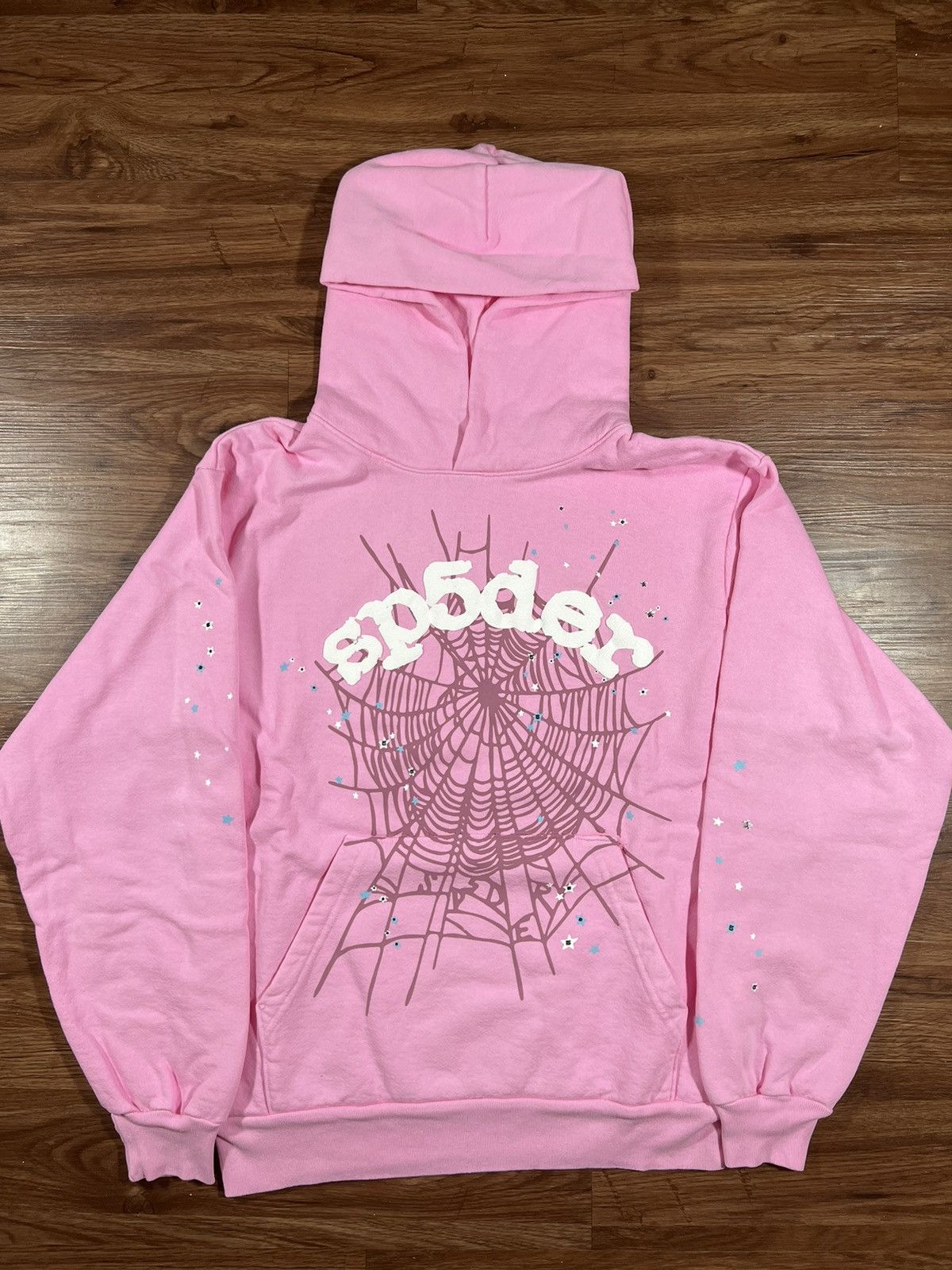 Young Thug Sp5der Spider worldwide pink OG Web Hoodie | Grailed