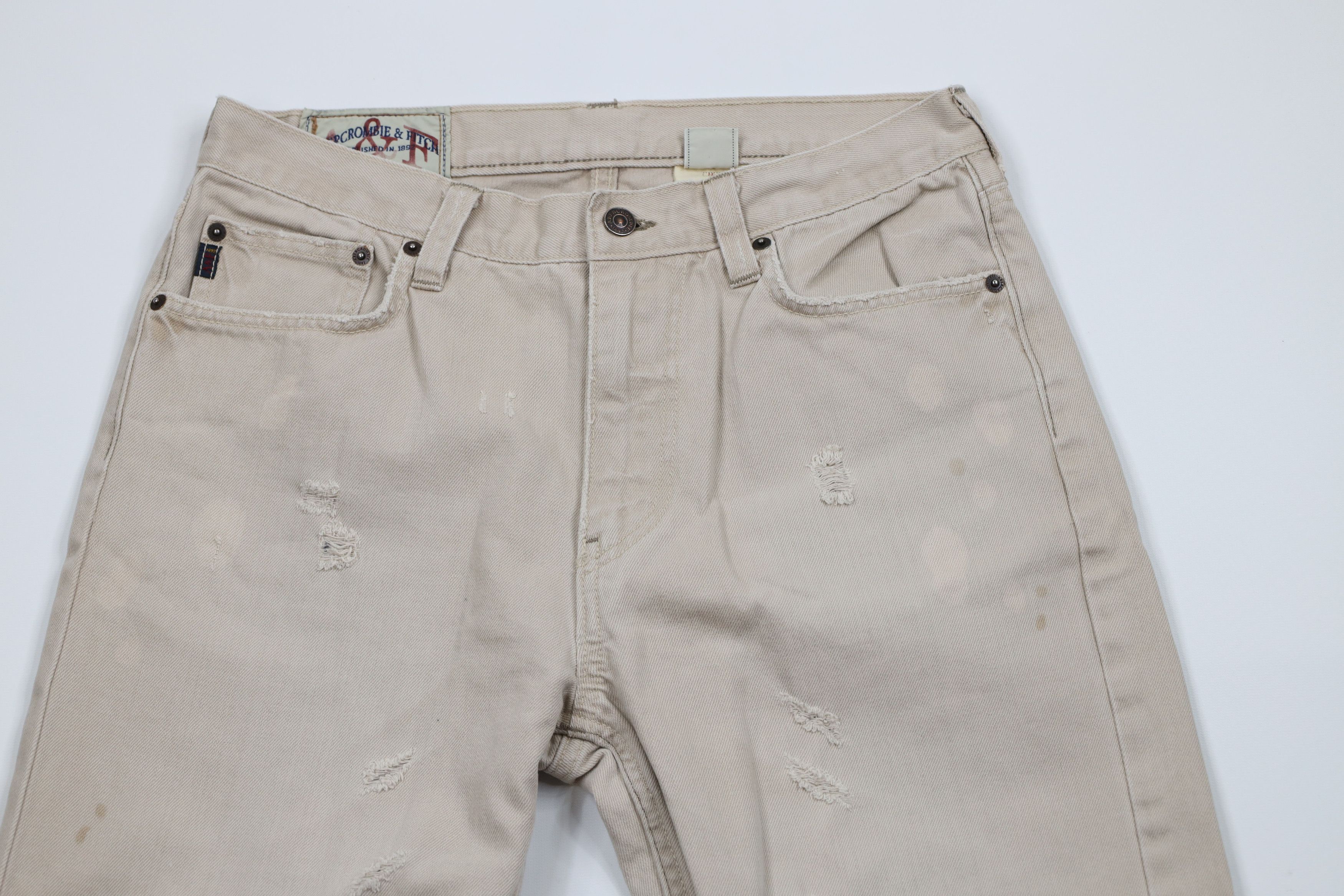 Abercrombie & Fitch × Vintage Vintage 90s Y2K Abercrombie & Fitch Heavy Wide Leg Jeans Size US 30 / EU 46 - 2 Thumbnail