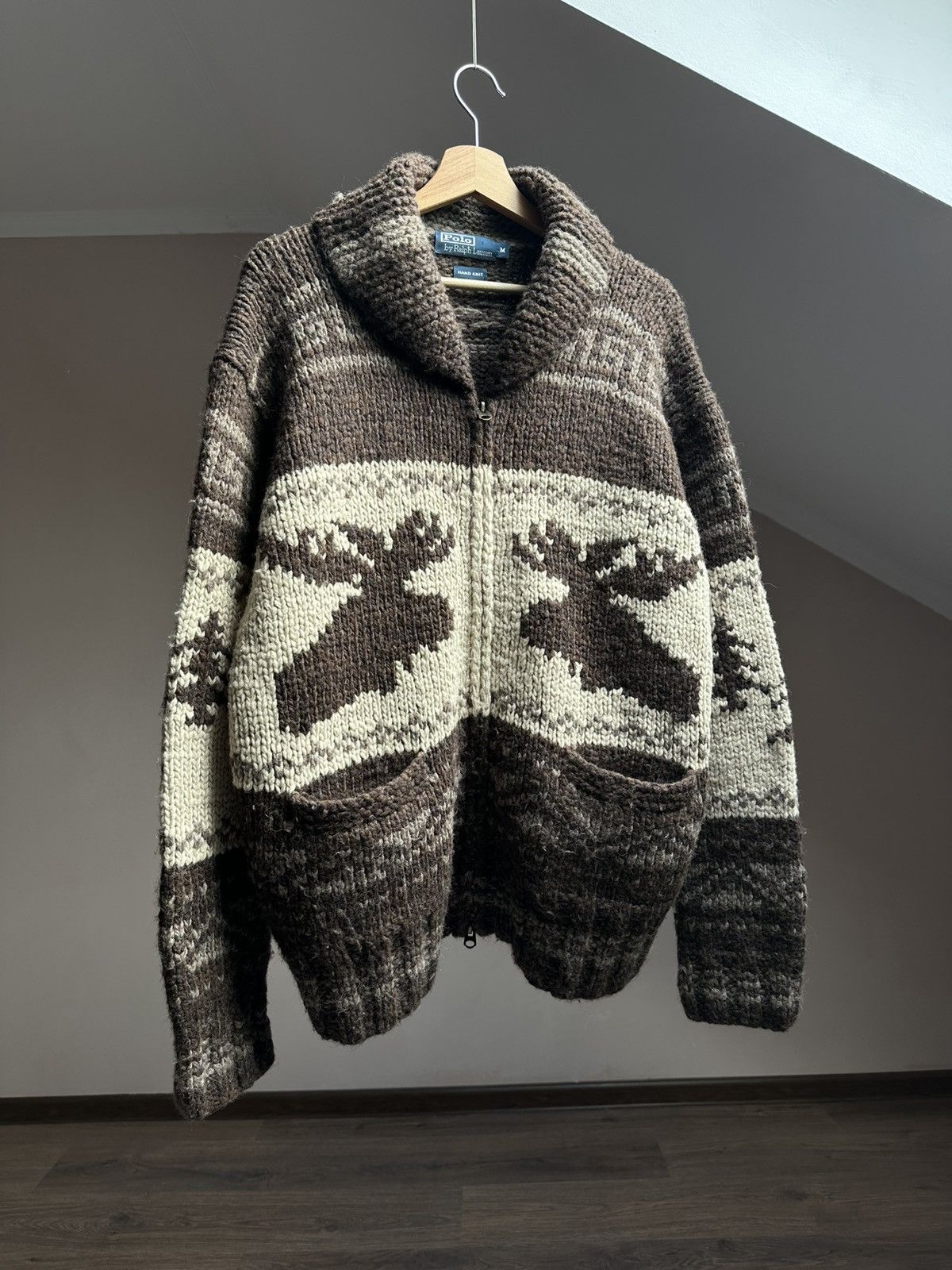 Polo Ralph Lauren Very Rare RRL Polo Ralph Lauren Hand Knit Covichan Sweater Size US M / EU 48-50 / 2 - 1 Thumbnail
