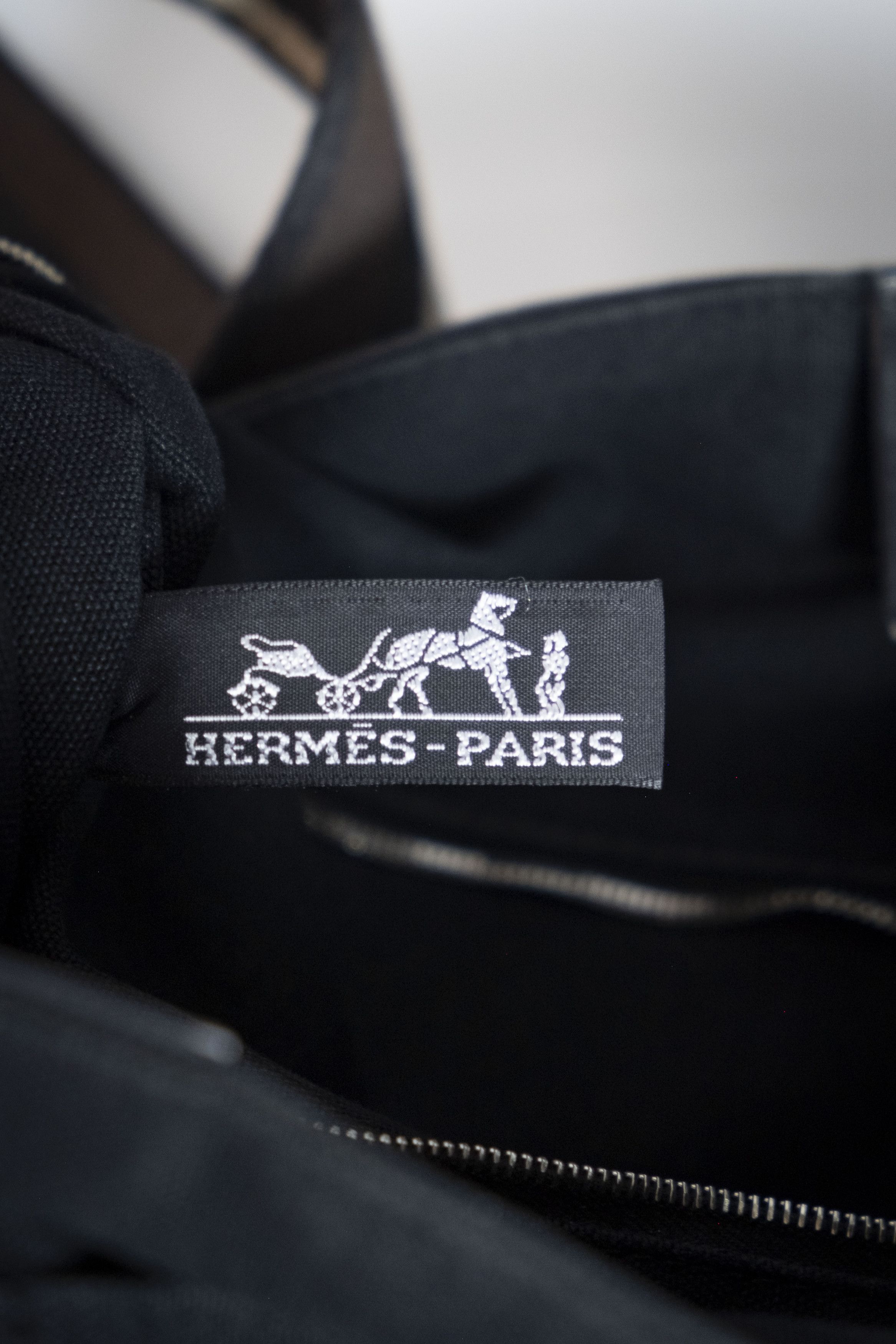 Hermes Hermes canvas leather tote bag Size ONE SIZE - 15 Thumbnail