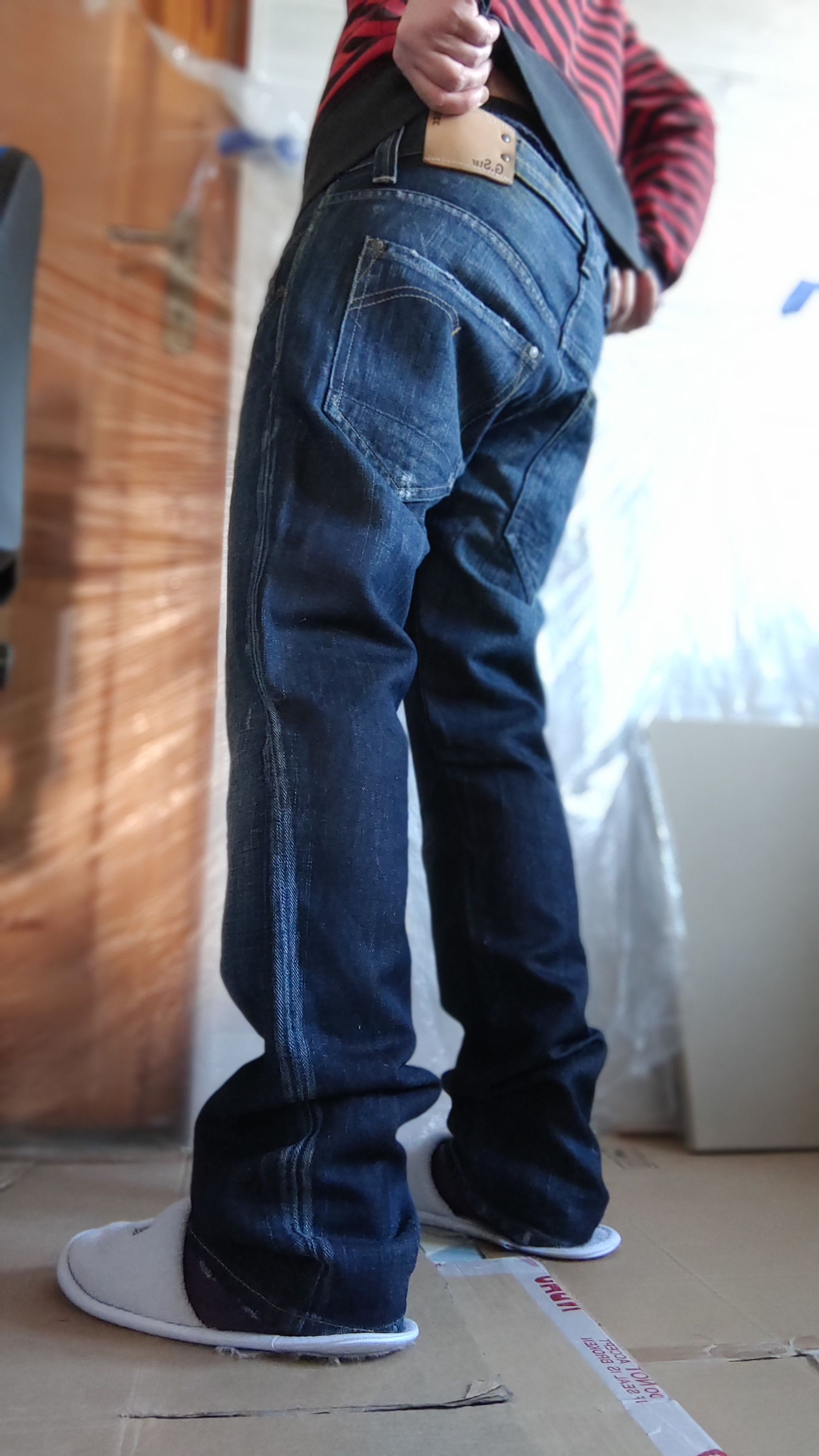 G-Star Stacked Mid Skinny Pants Flared Alt Neo Denim 3301 Size US 33 - 7 Thumbnail